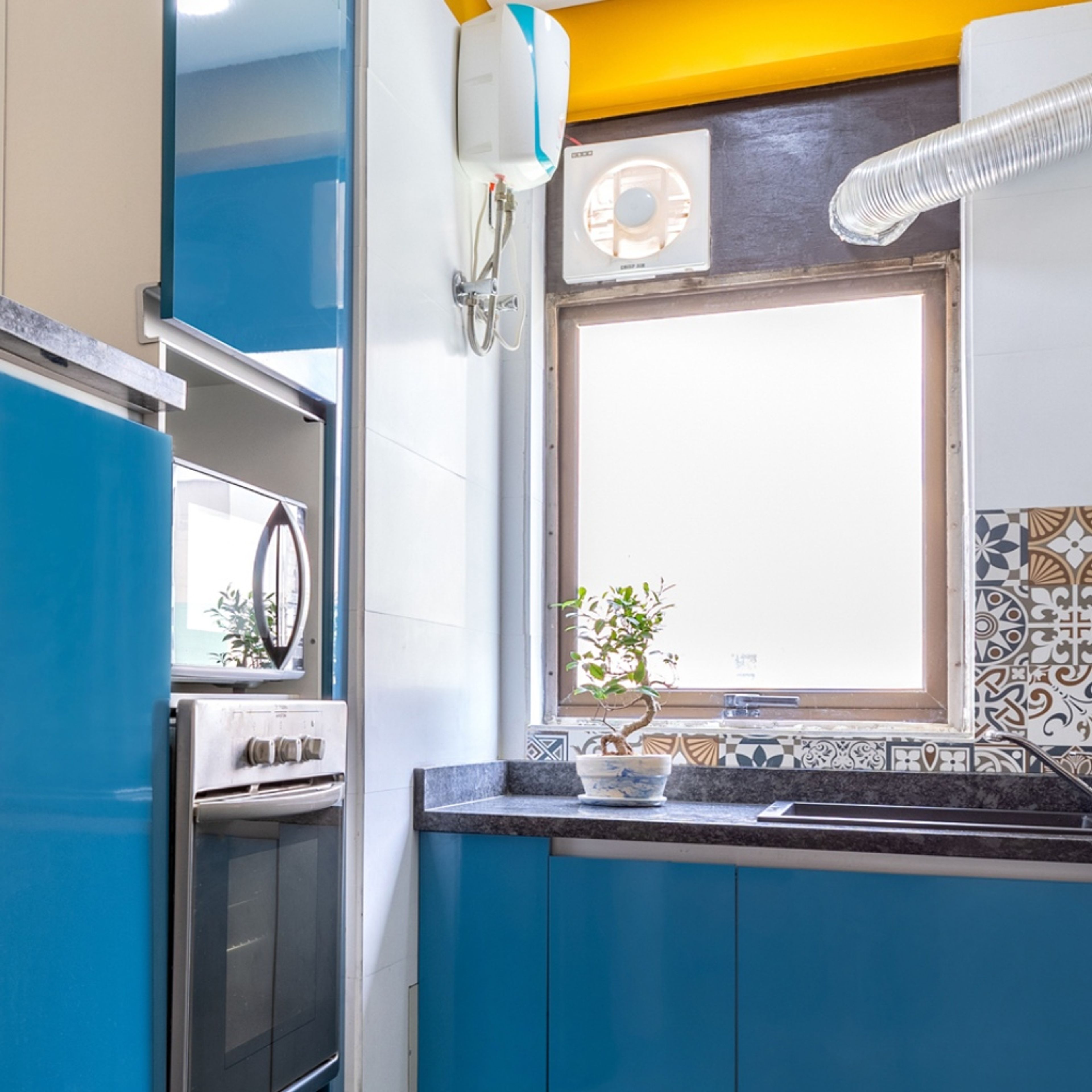 Modern Top Swing Window Design For Kitchens