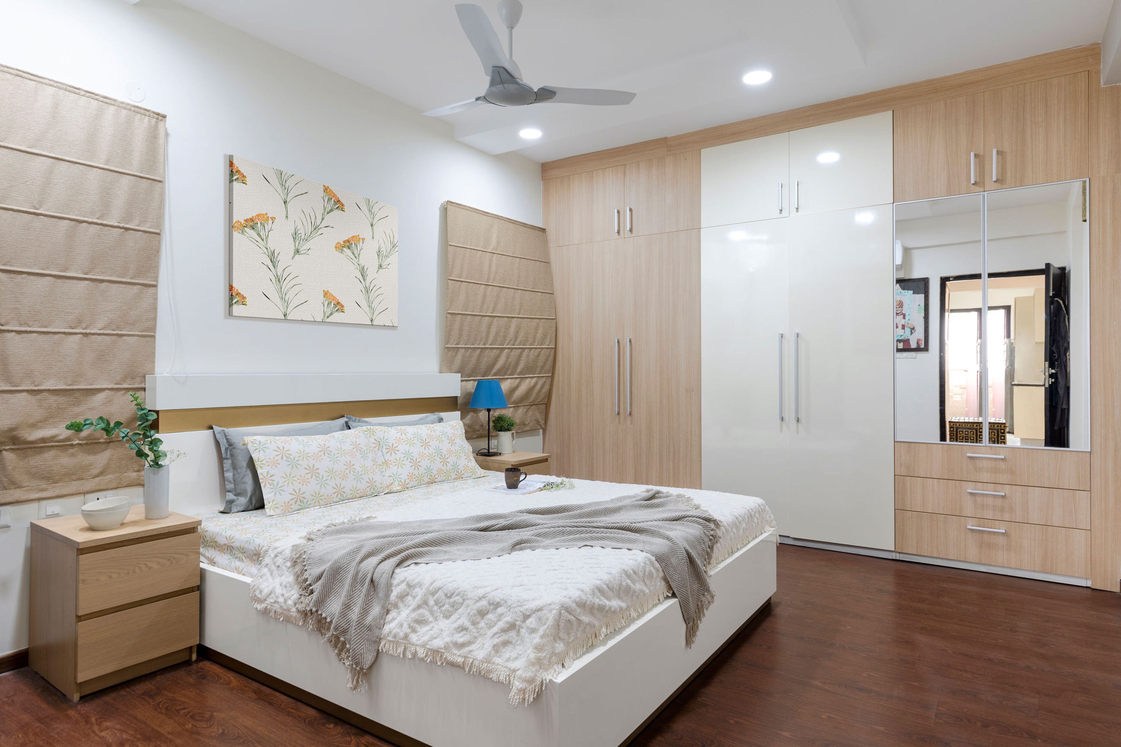 Master Bedroom Design with Swing Wardrobe