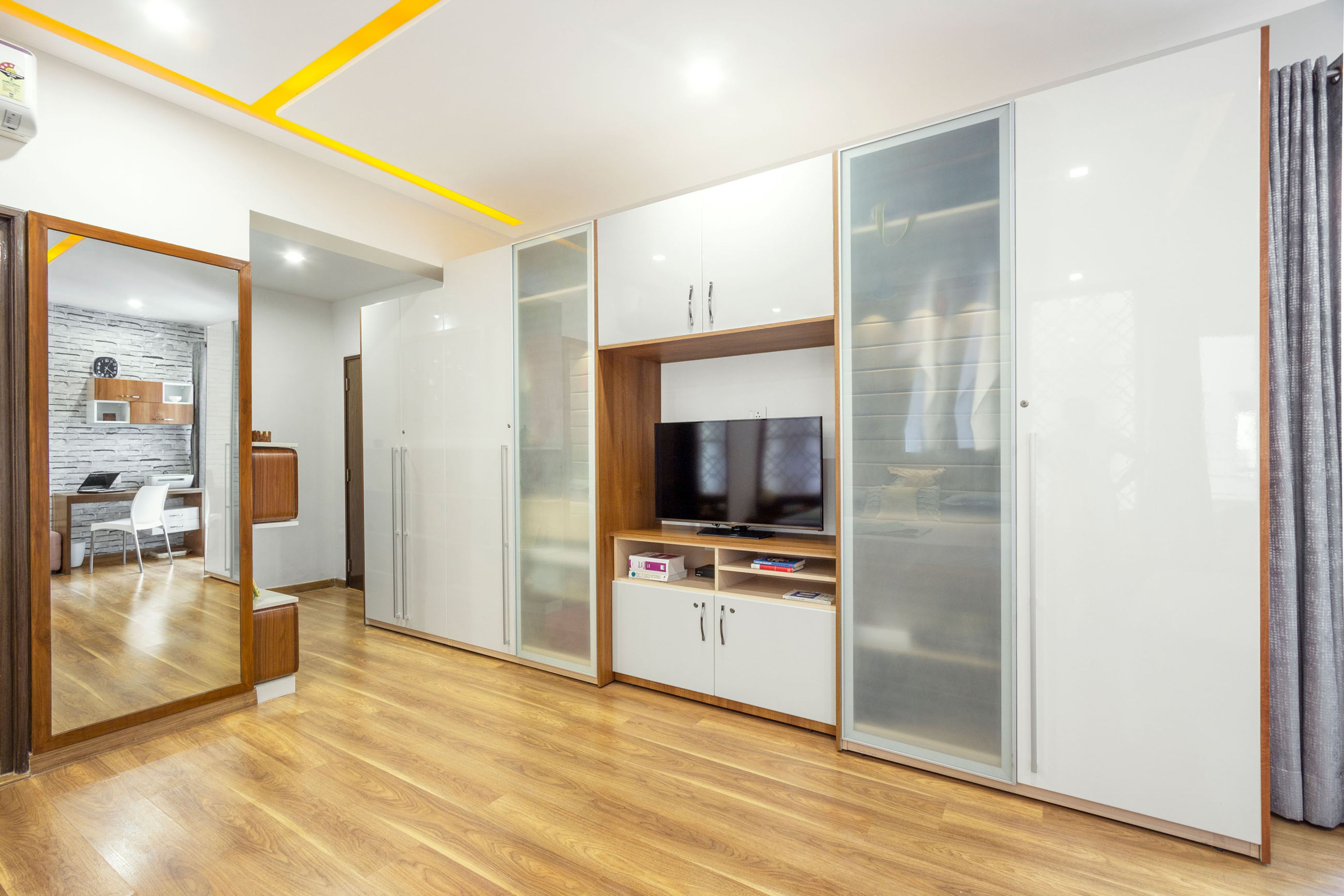 Master Bedroom Design with Swing Wardrobe