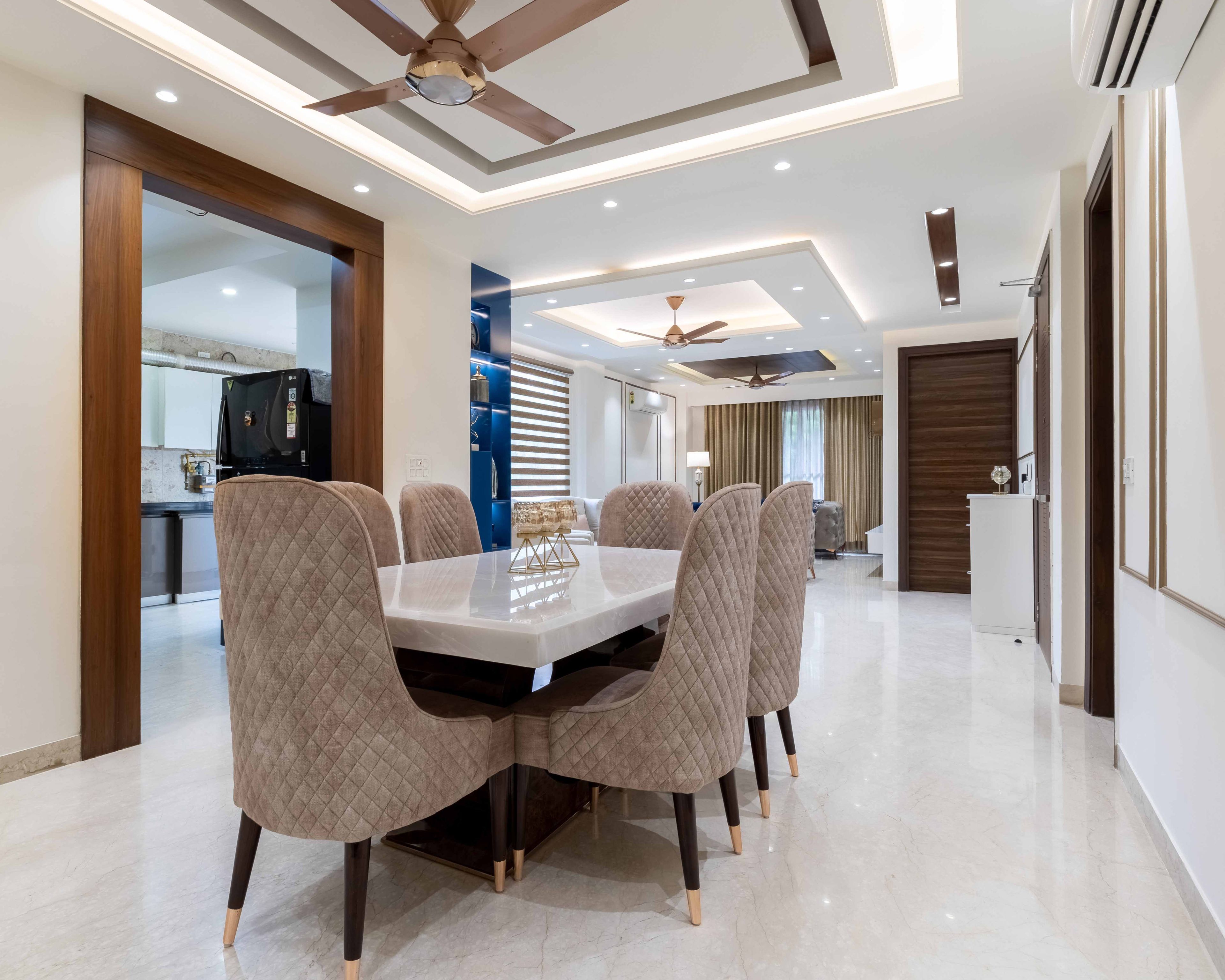 6-Seater Dining Room Design