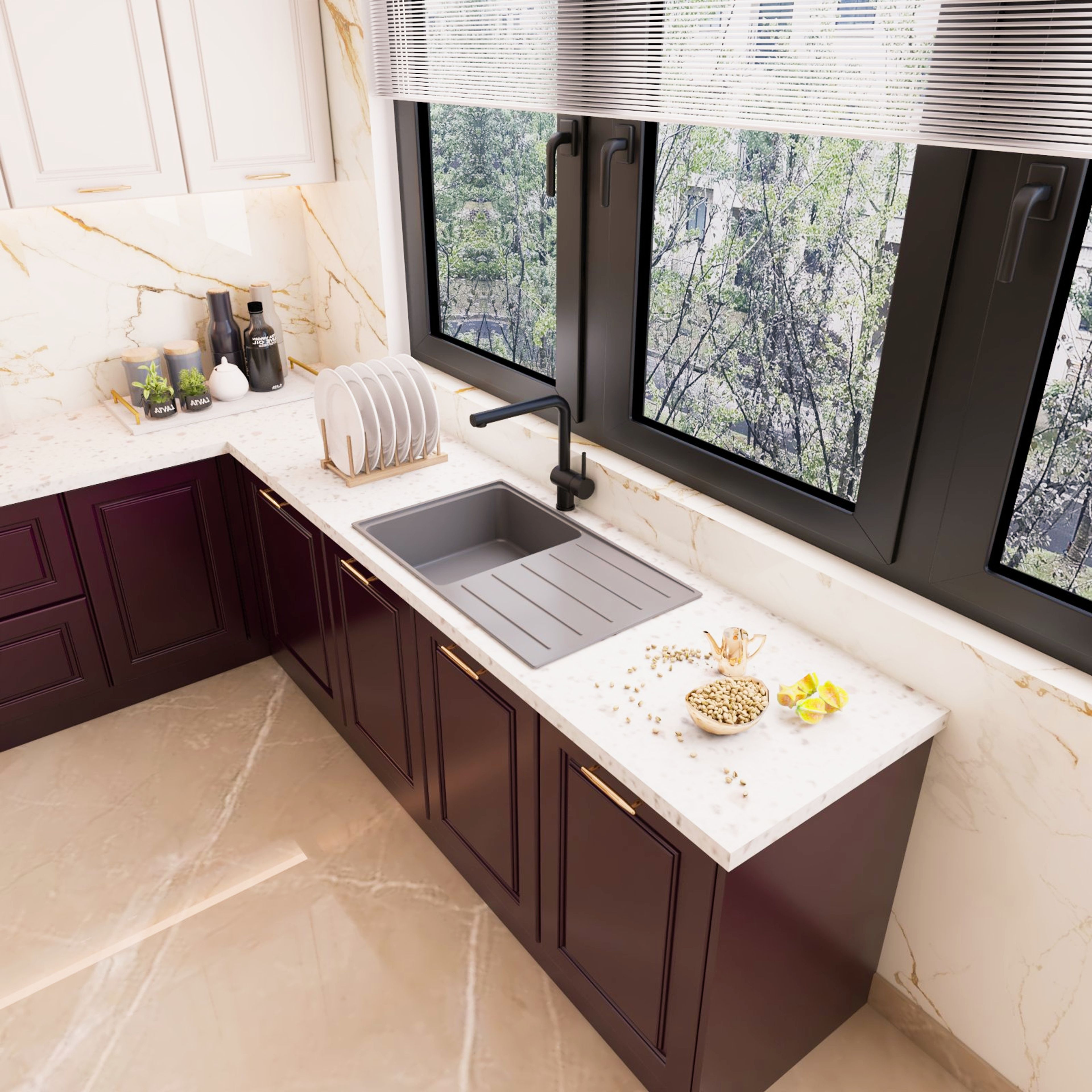 Classic Top Mount Stainless Steel Kitchen Sink With Drainboard