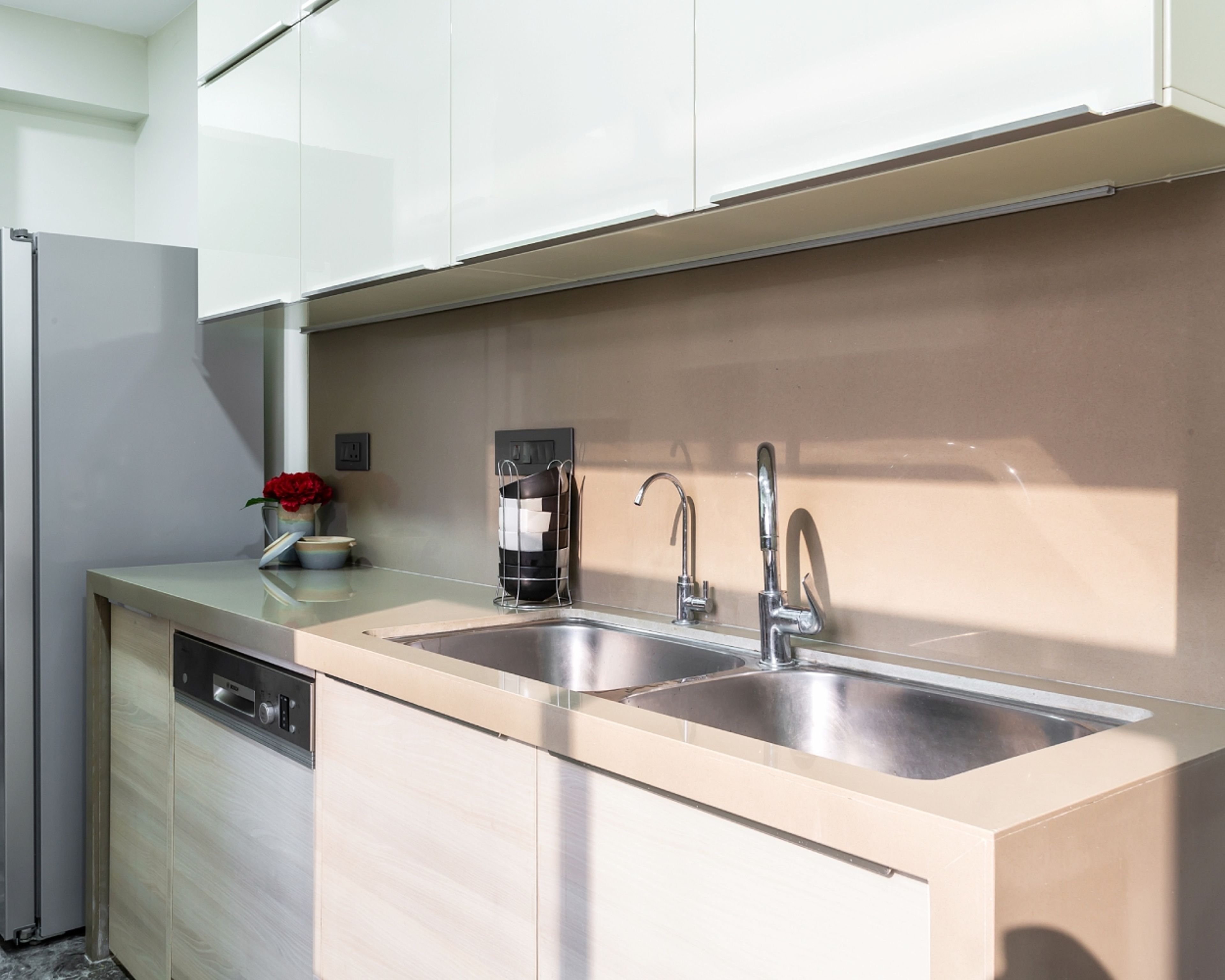 Modern Stainless Steel Undermount Sink With Double Bowl