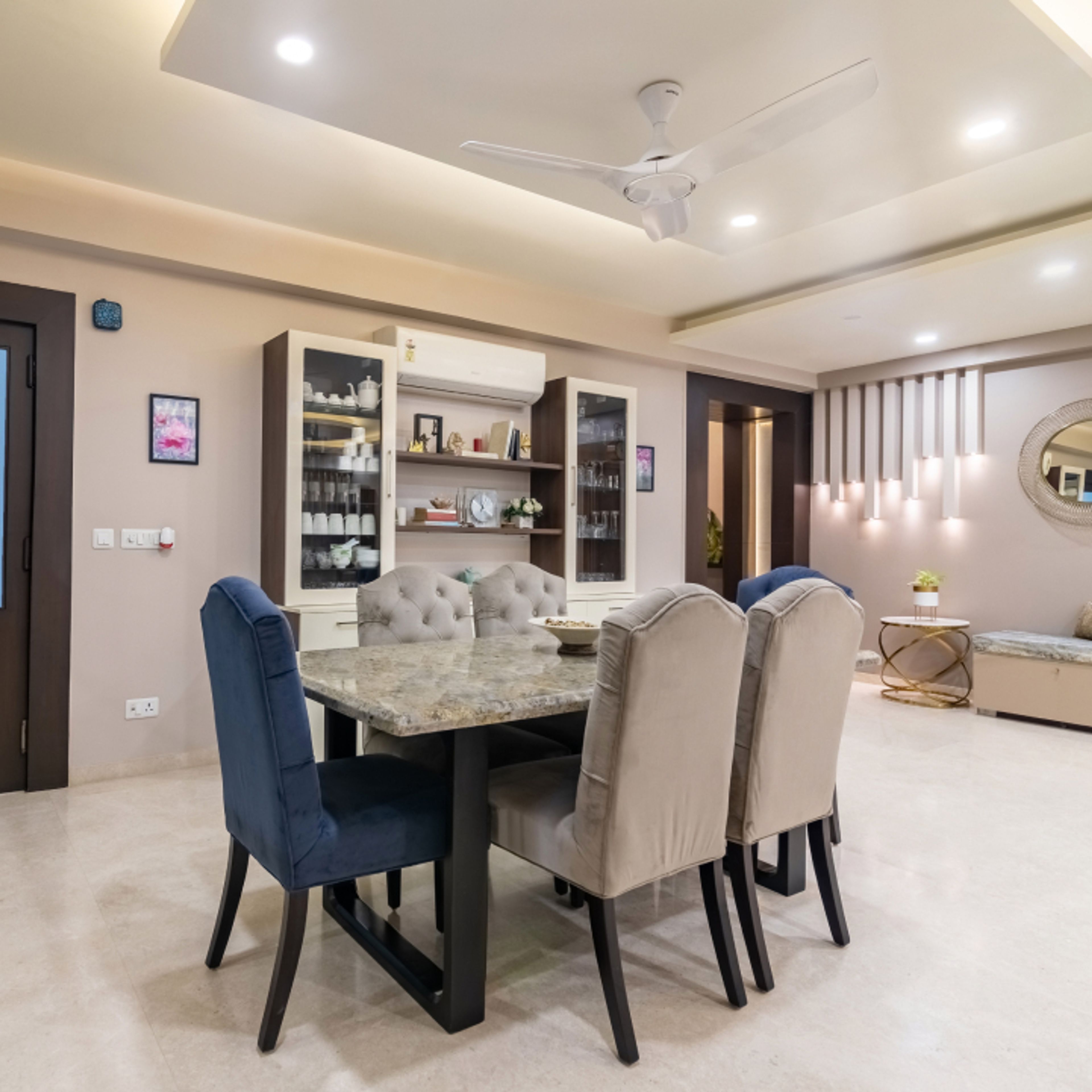 Dining Room With A 6-Seater Table - Livspace