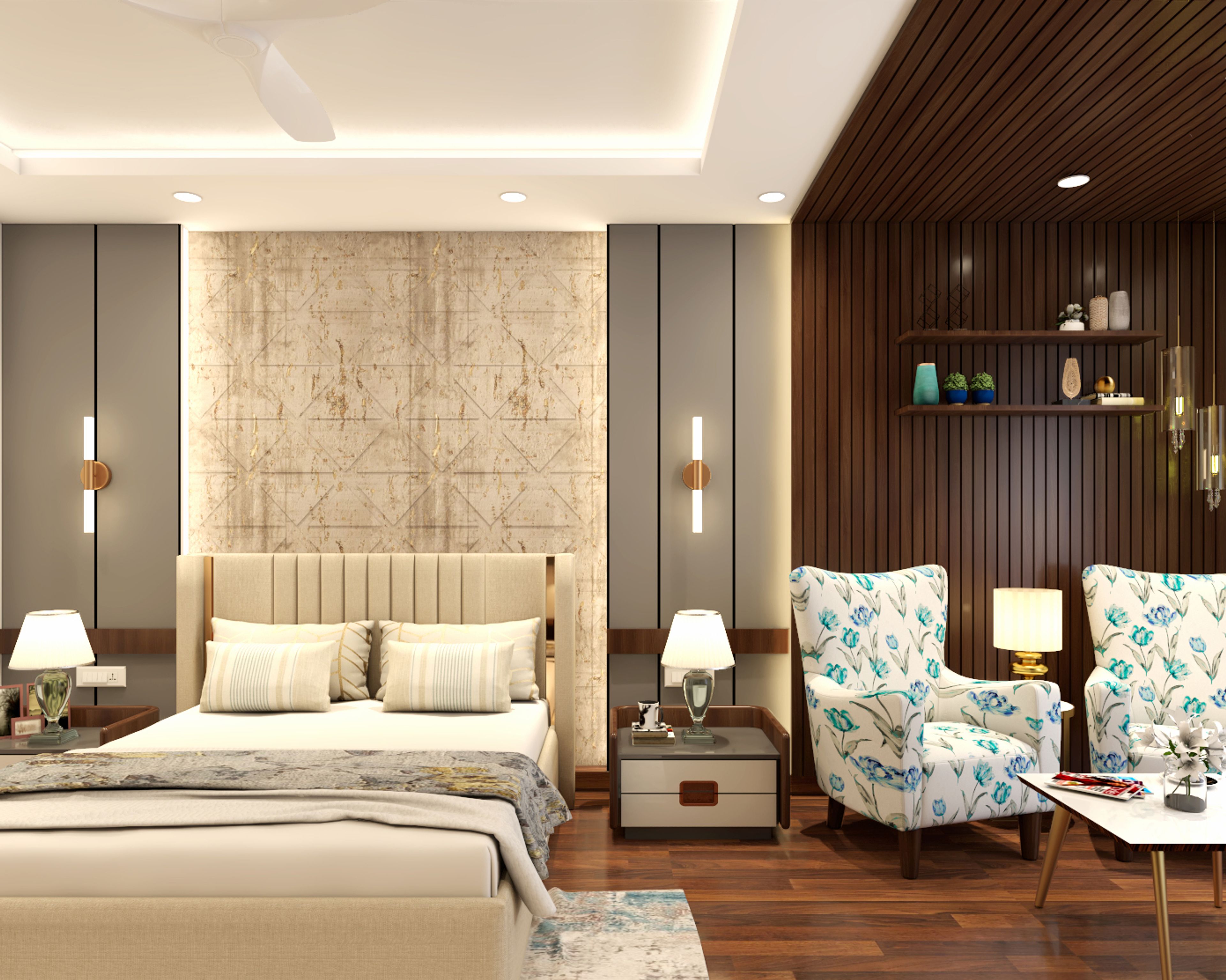 Peripheral Gypsum Ceiling Design - Livspace