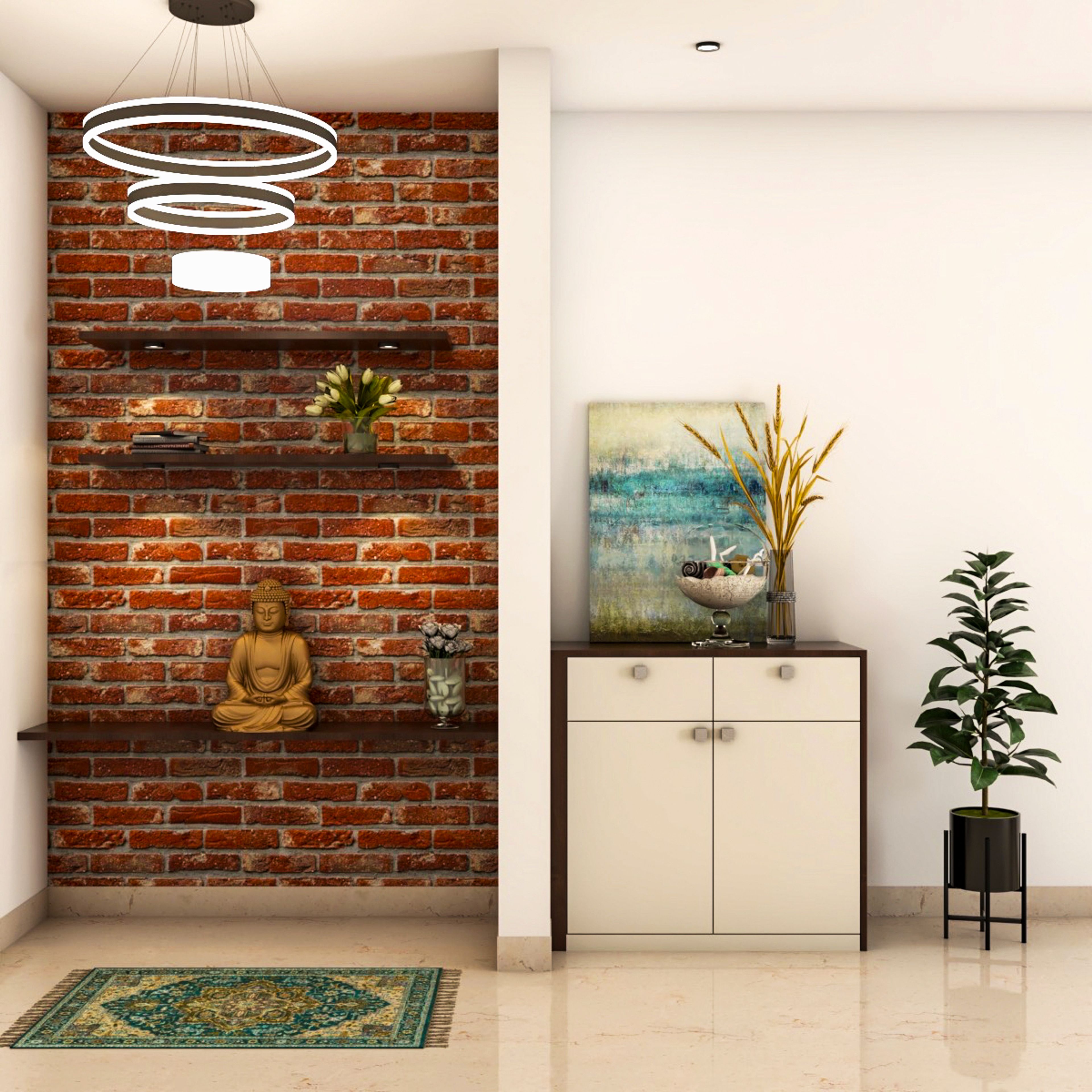 Contemporary Foyer Design With A Laminate Finish