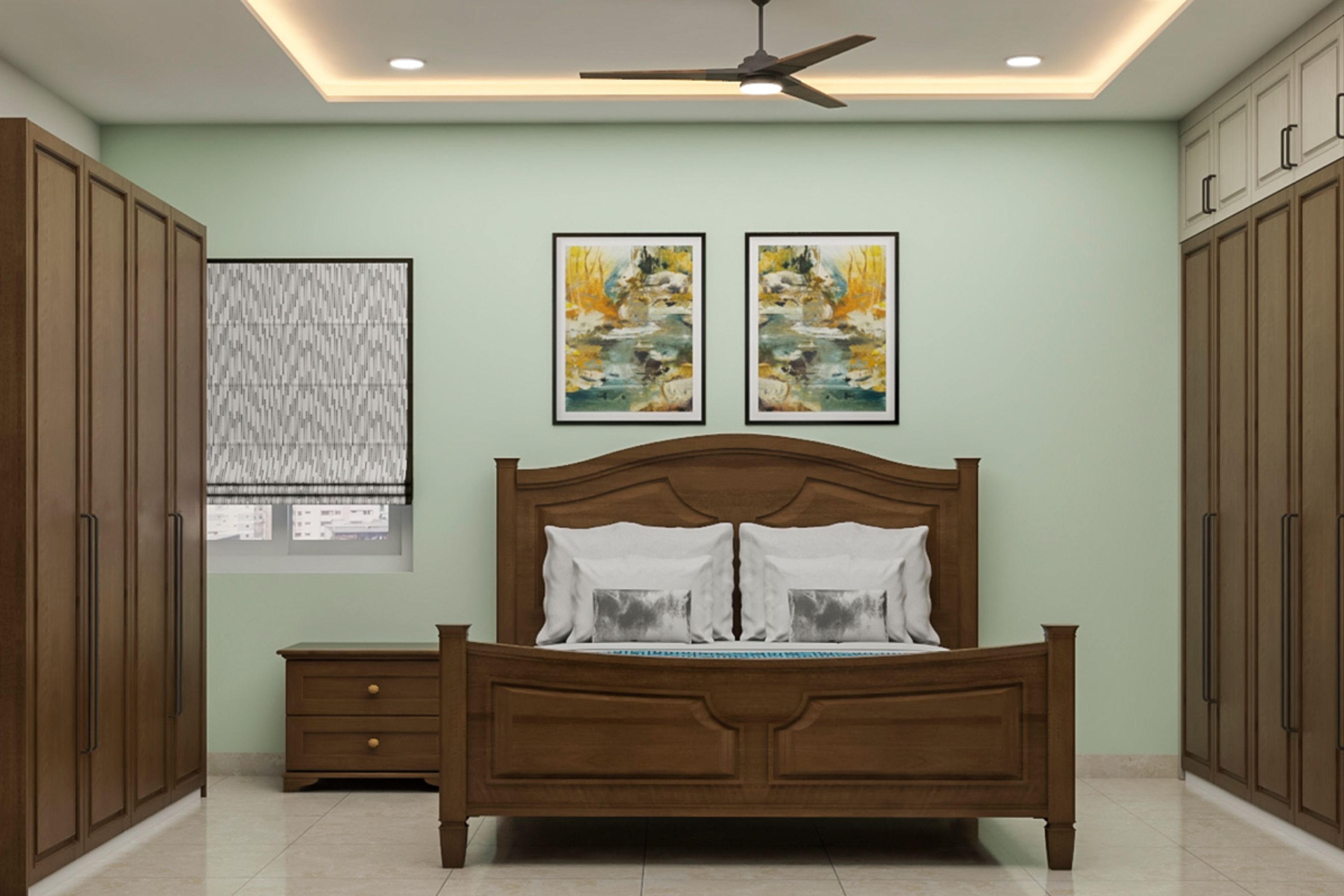Modern Guest Bedroom Design With Earthy Colour Tones