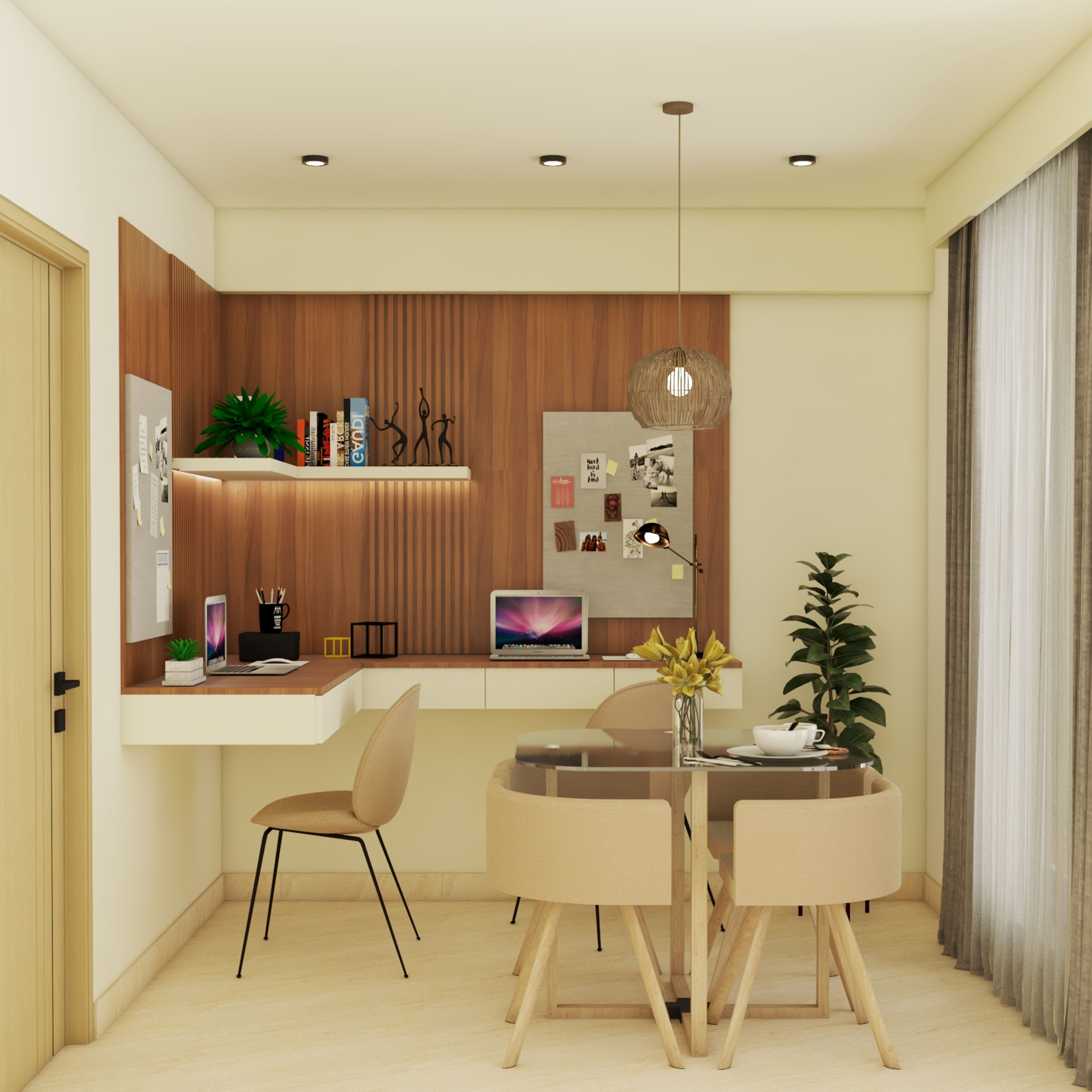 Low-Maintenance Modern Study Room Design - Livspace