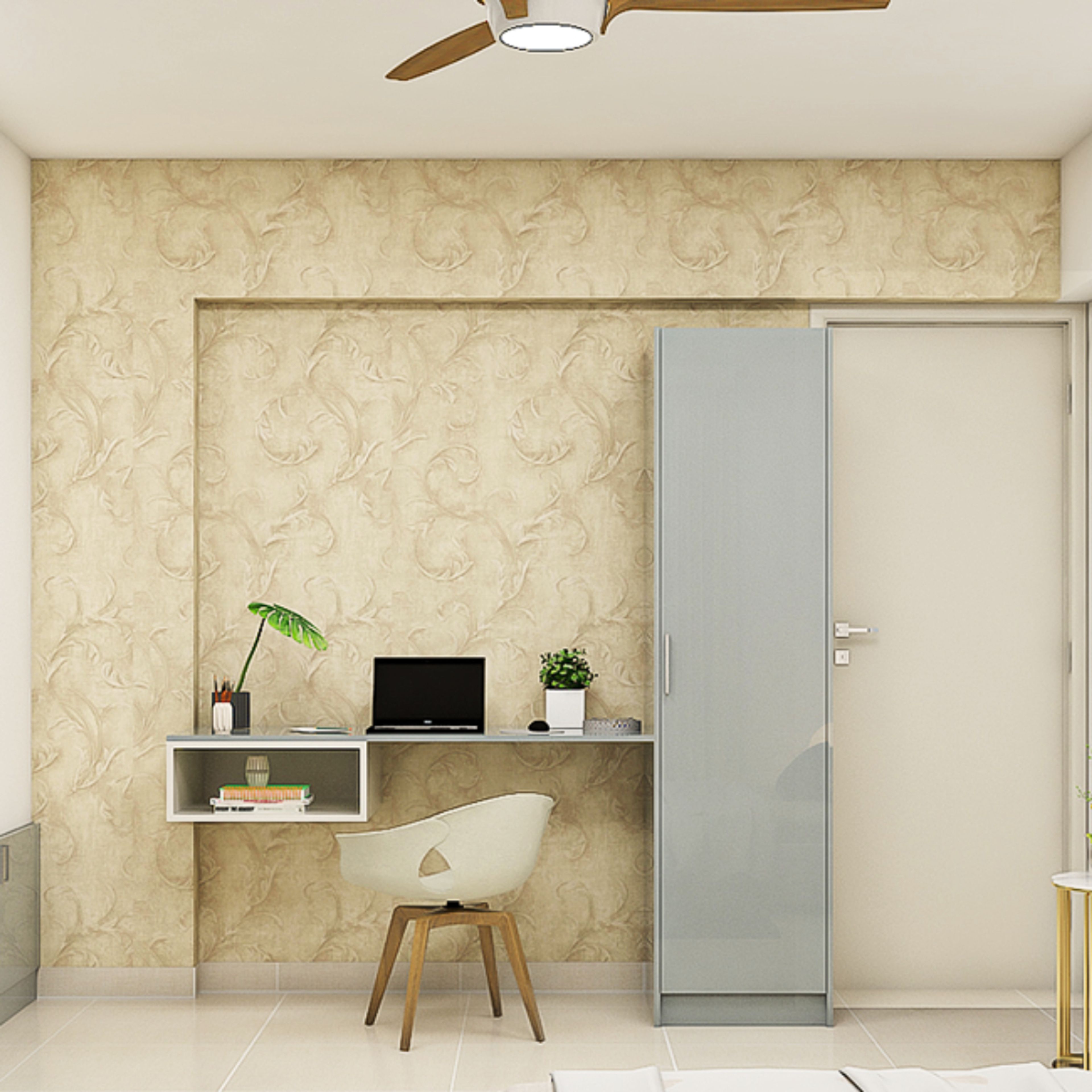 Wall-Mounted Study Unit For Small Rooms