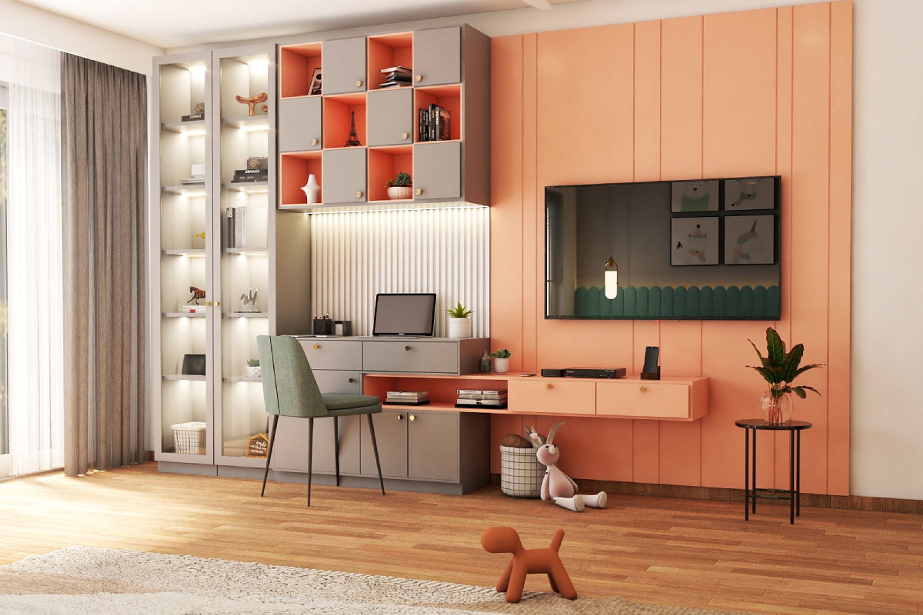 Modern Home Office Design With Max Storage