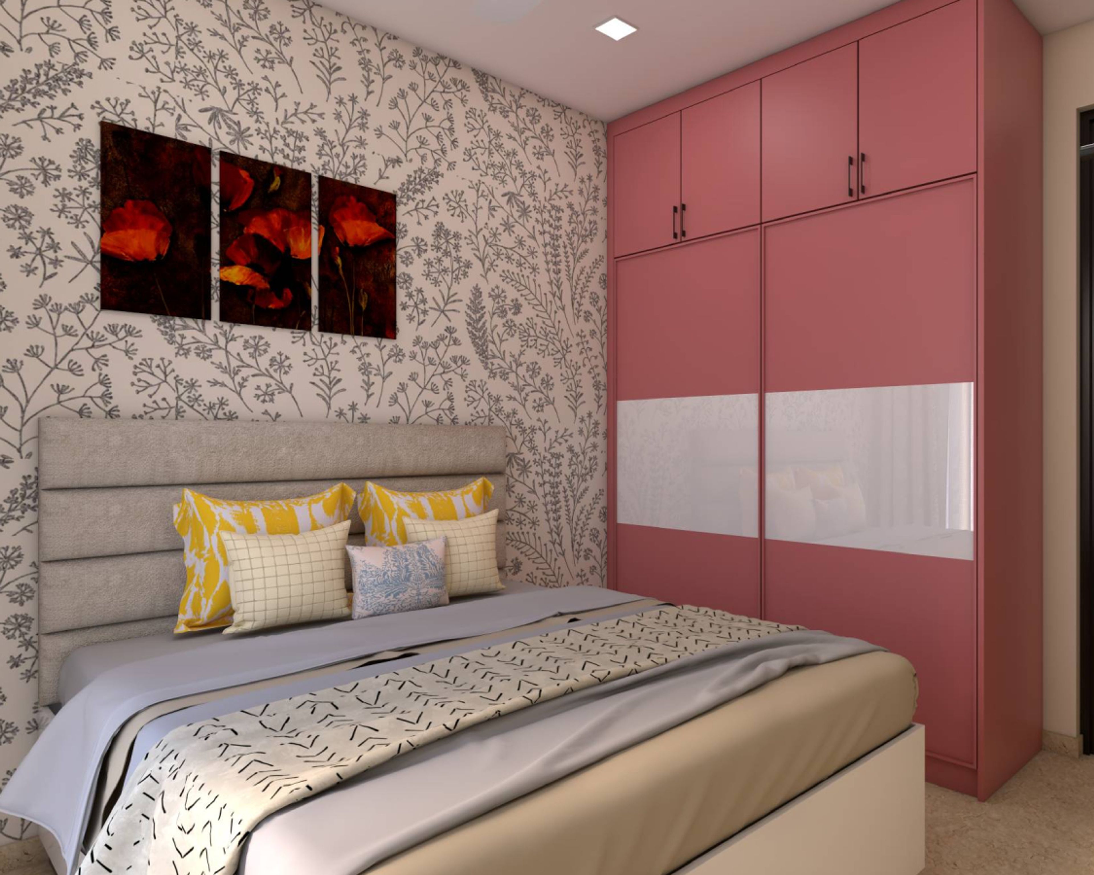 Modern Kid's Room Design For Girls With Hydraulic Bed