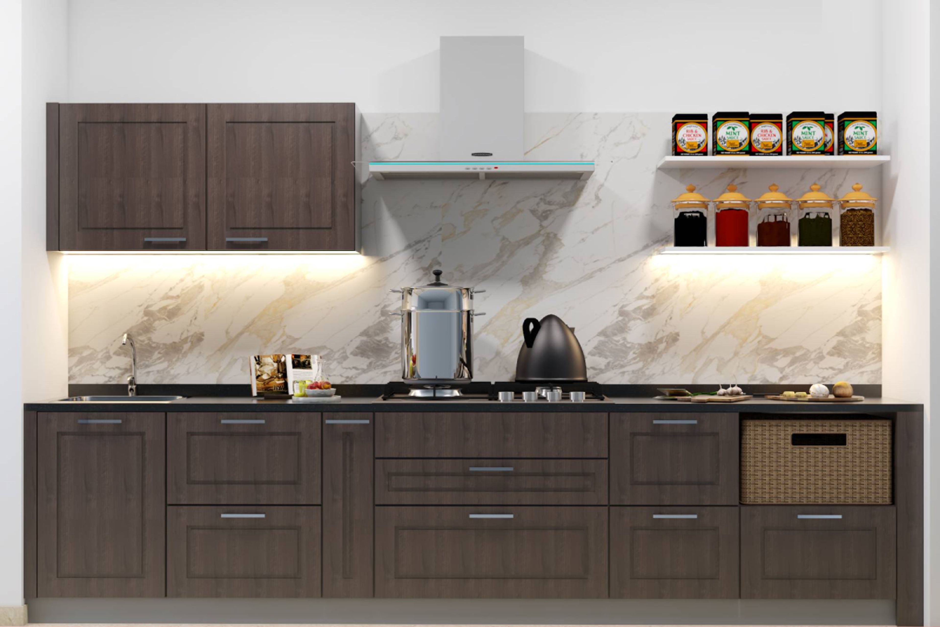 Modern Modular Parallel Kitchen Design