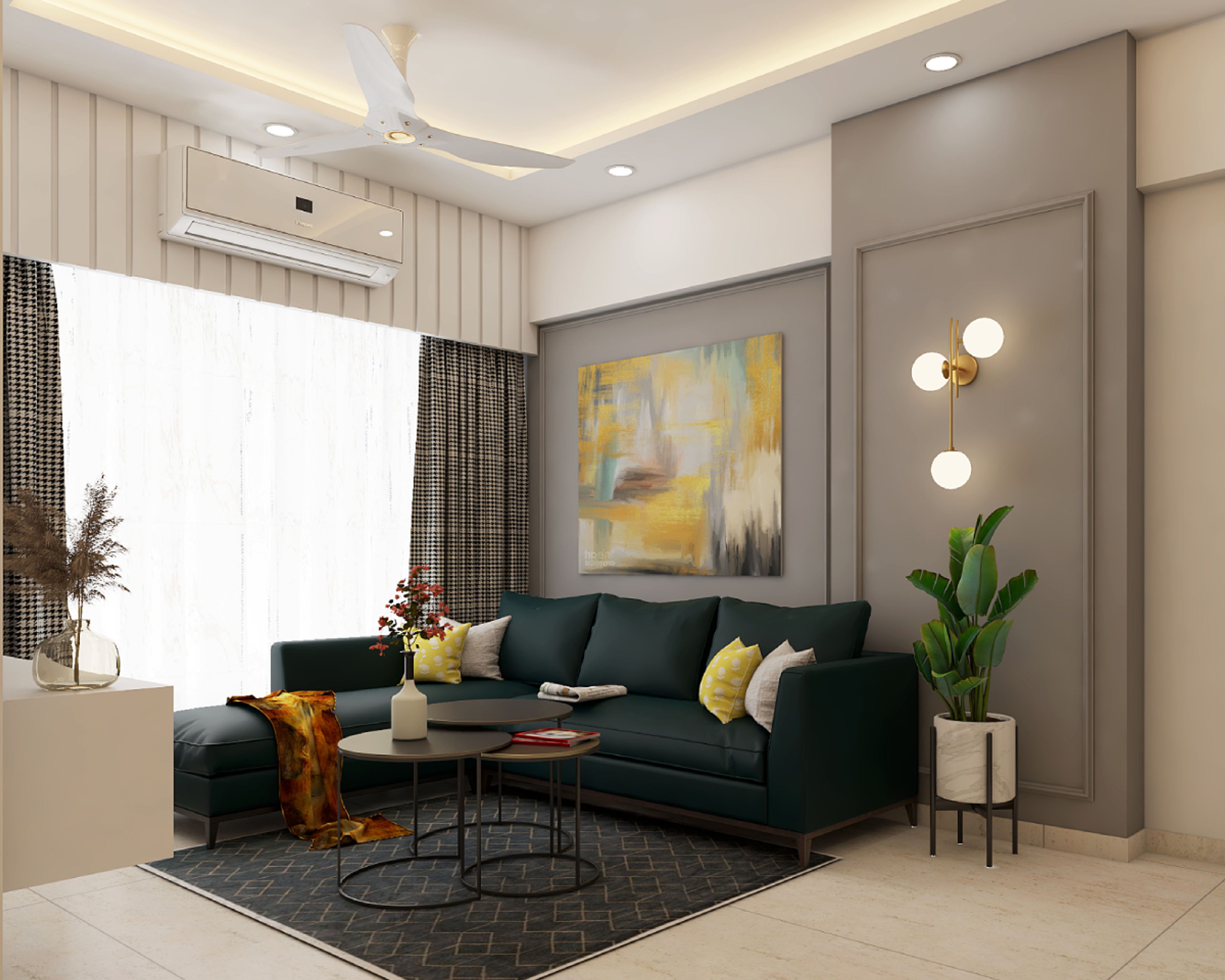 Living Room Design With A Sectional Sofa - Livspace