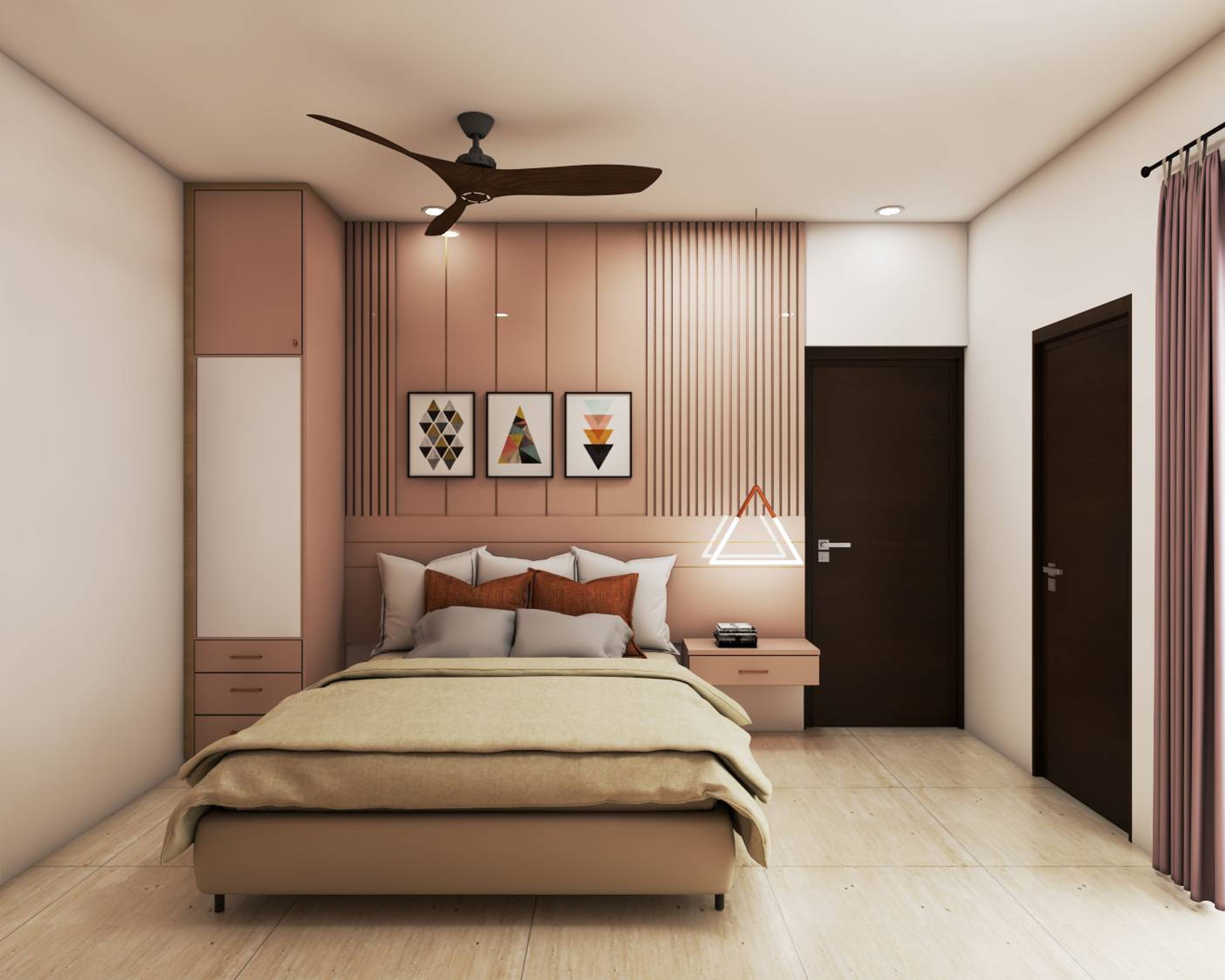 Contemporary Guest Bedroom With A Light Palette