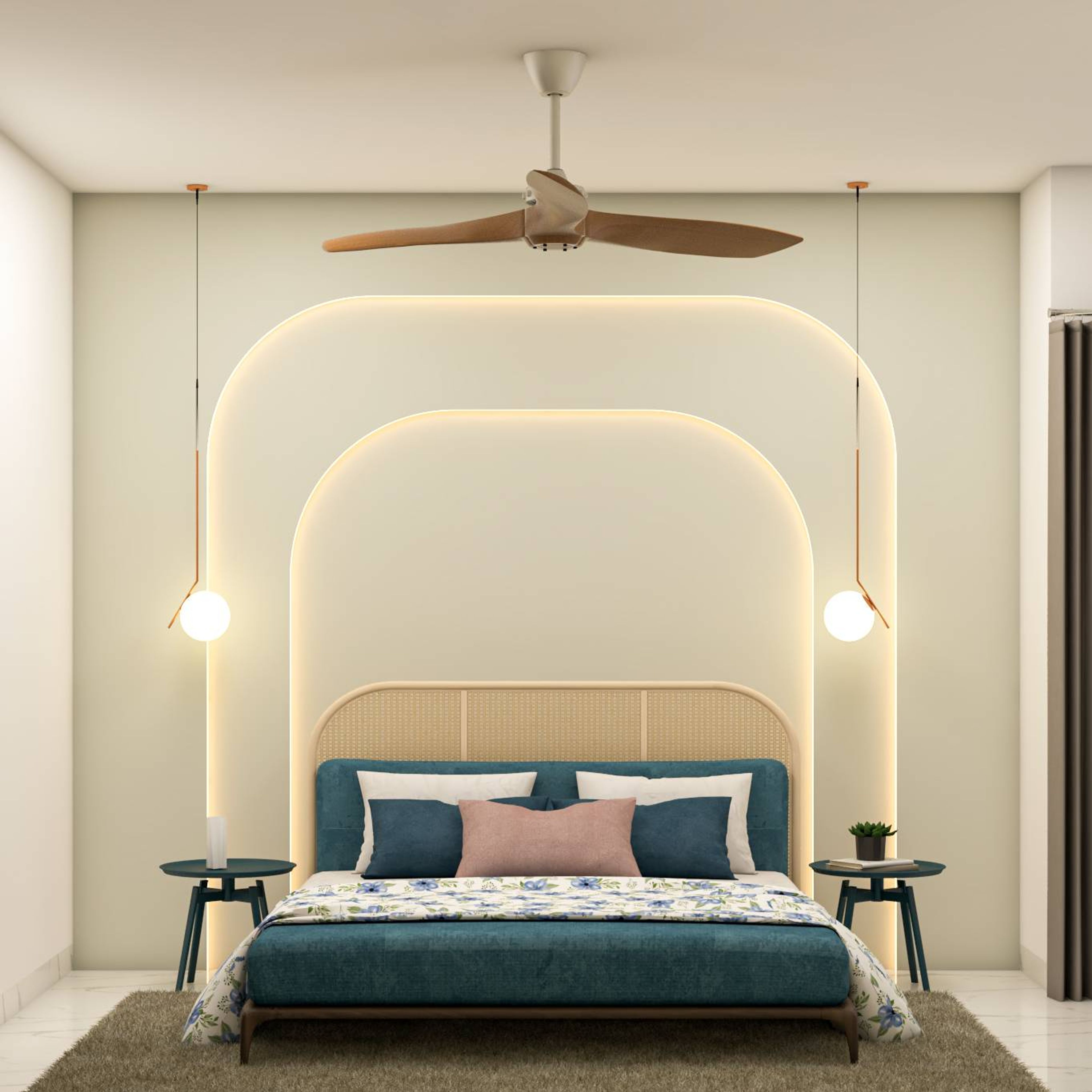 Classic Master Bedroom Design With Cove Lighting