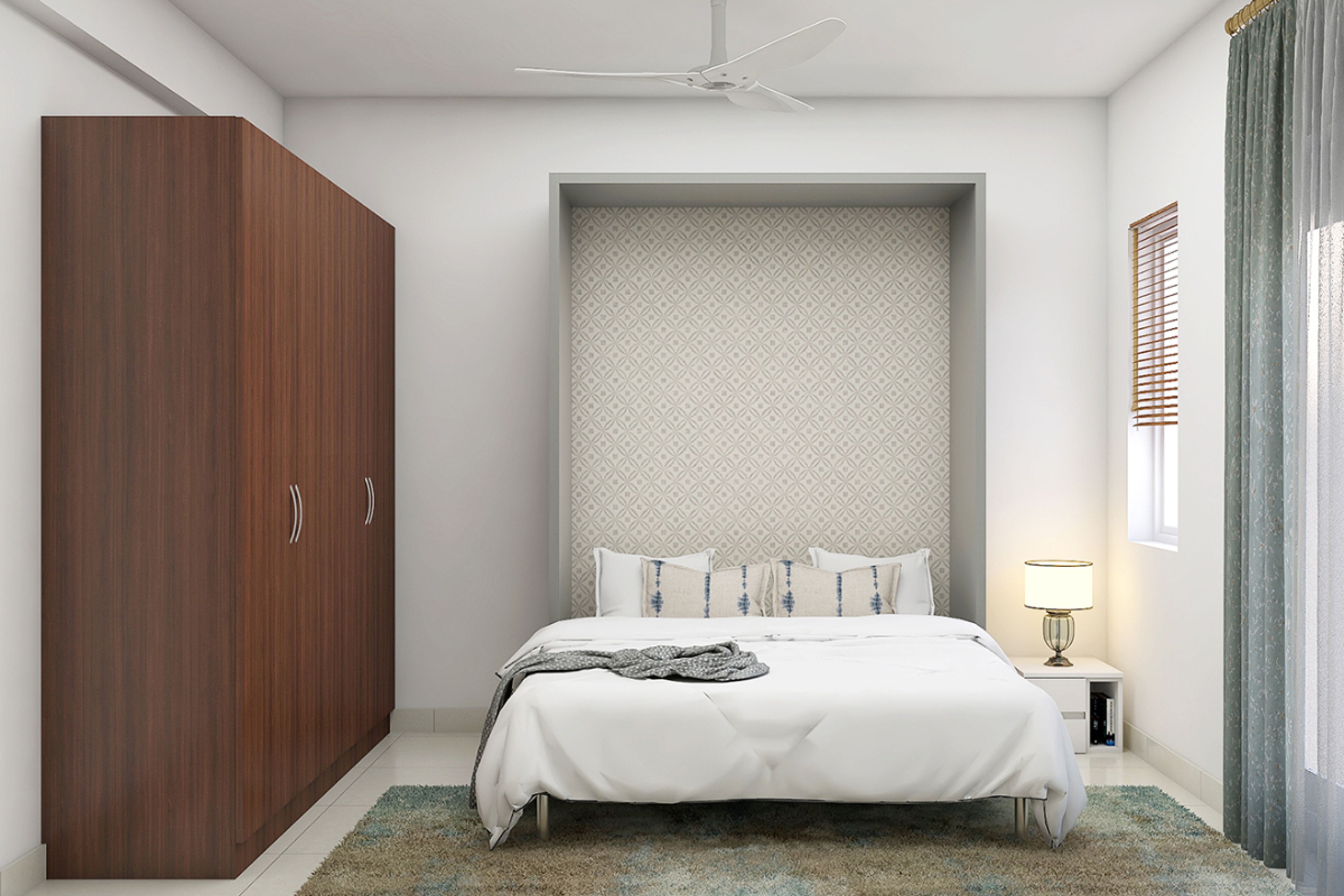 Modern Guest Room Design With A Foldable Queen Bed