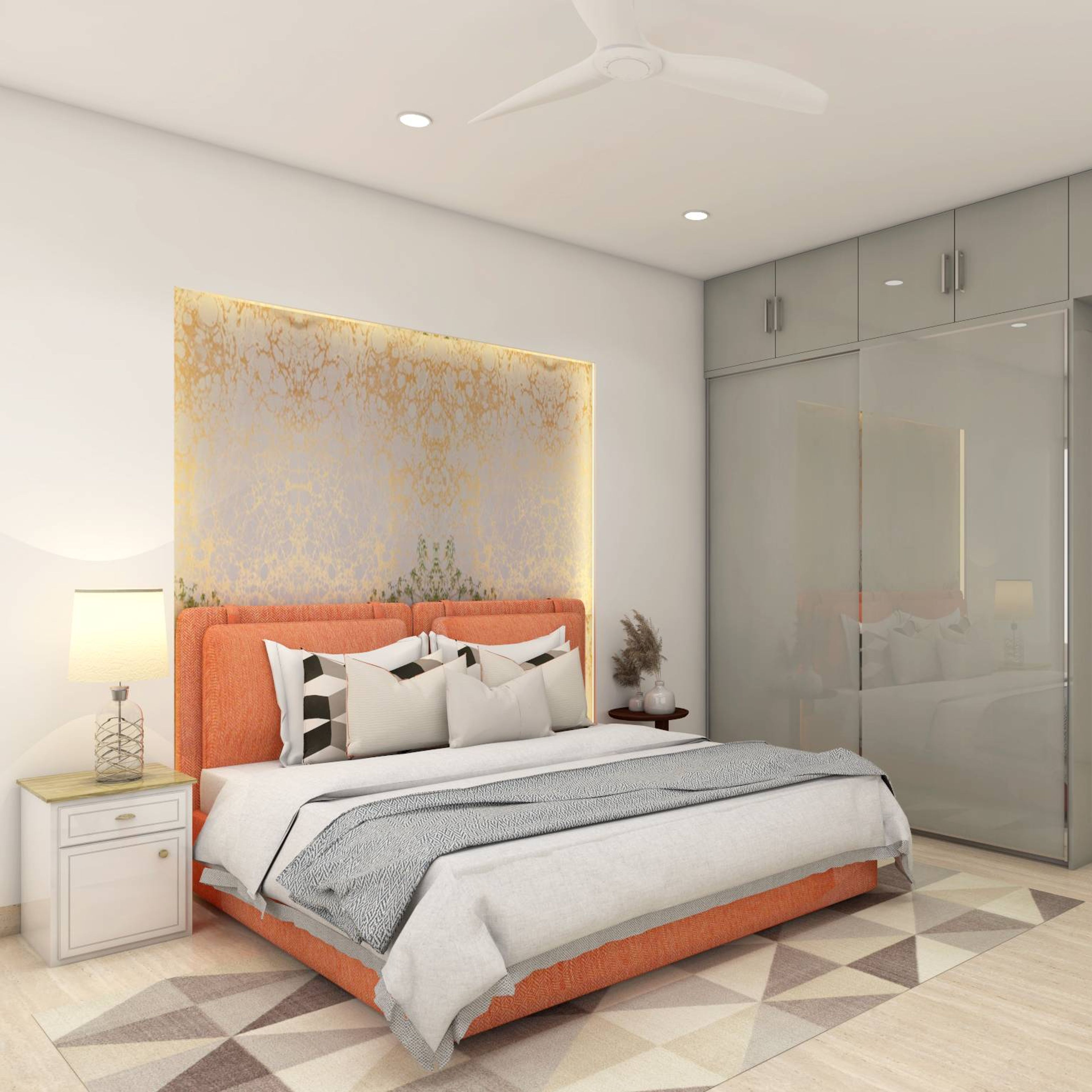 Modern Guest Bedroom Design in Contrast Shades