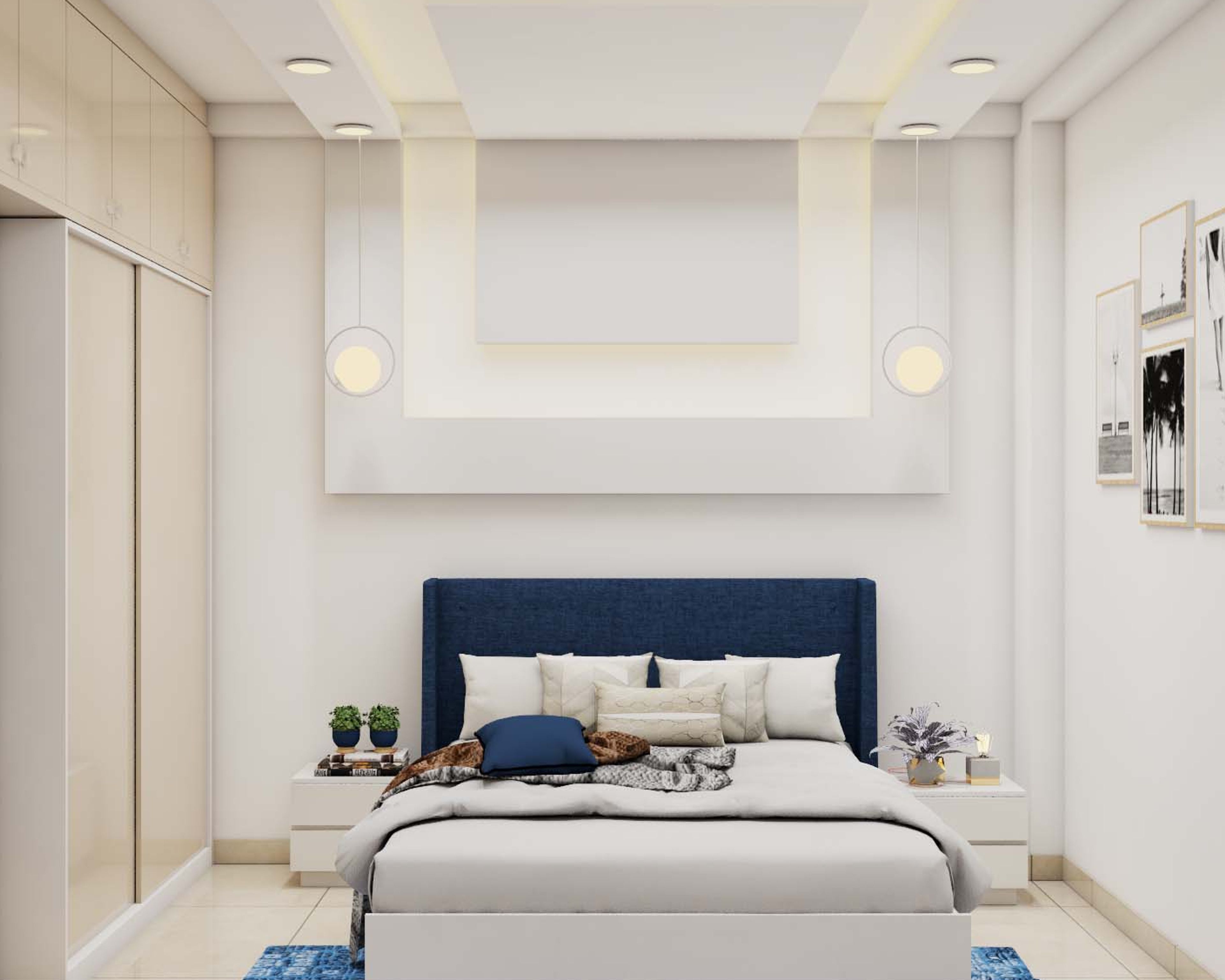 Modern Guest Room Design With A Sliding Wardrobe