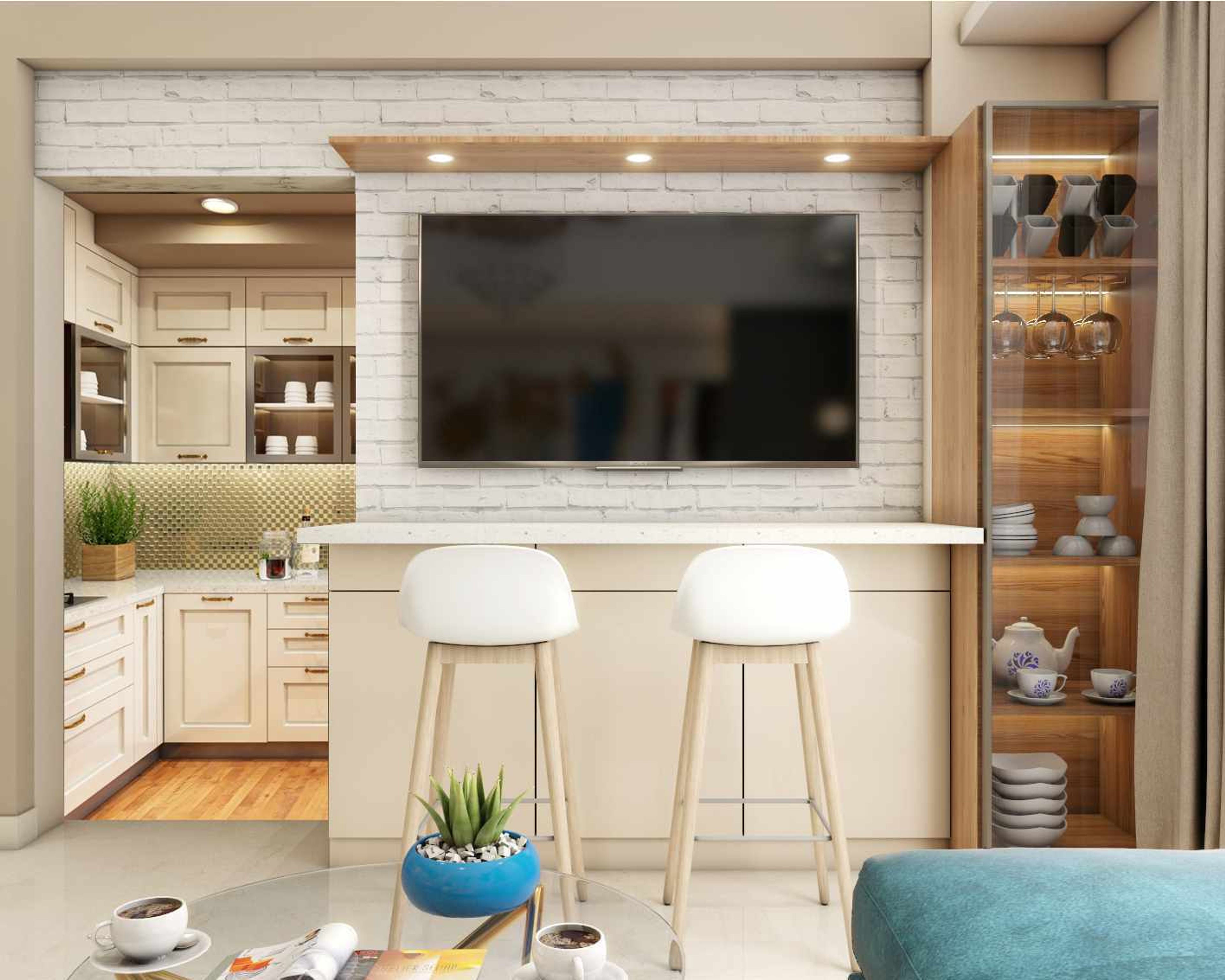 55-Inch TV Unit For Living Rooms - Livspace