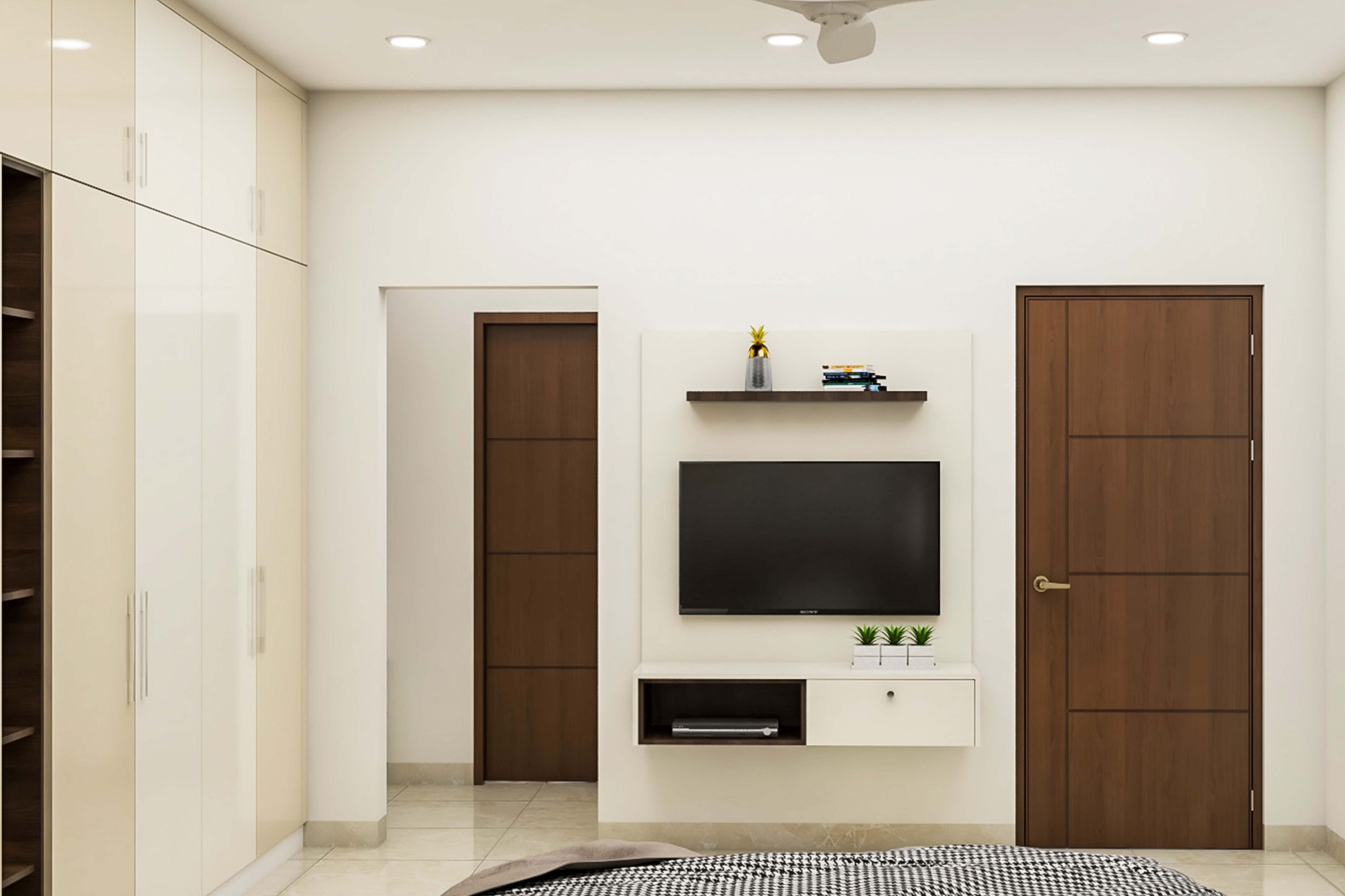 Contemporary Modular TV Unit Design In White