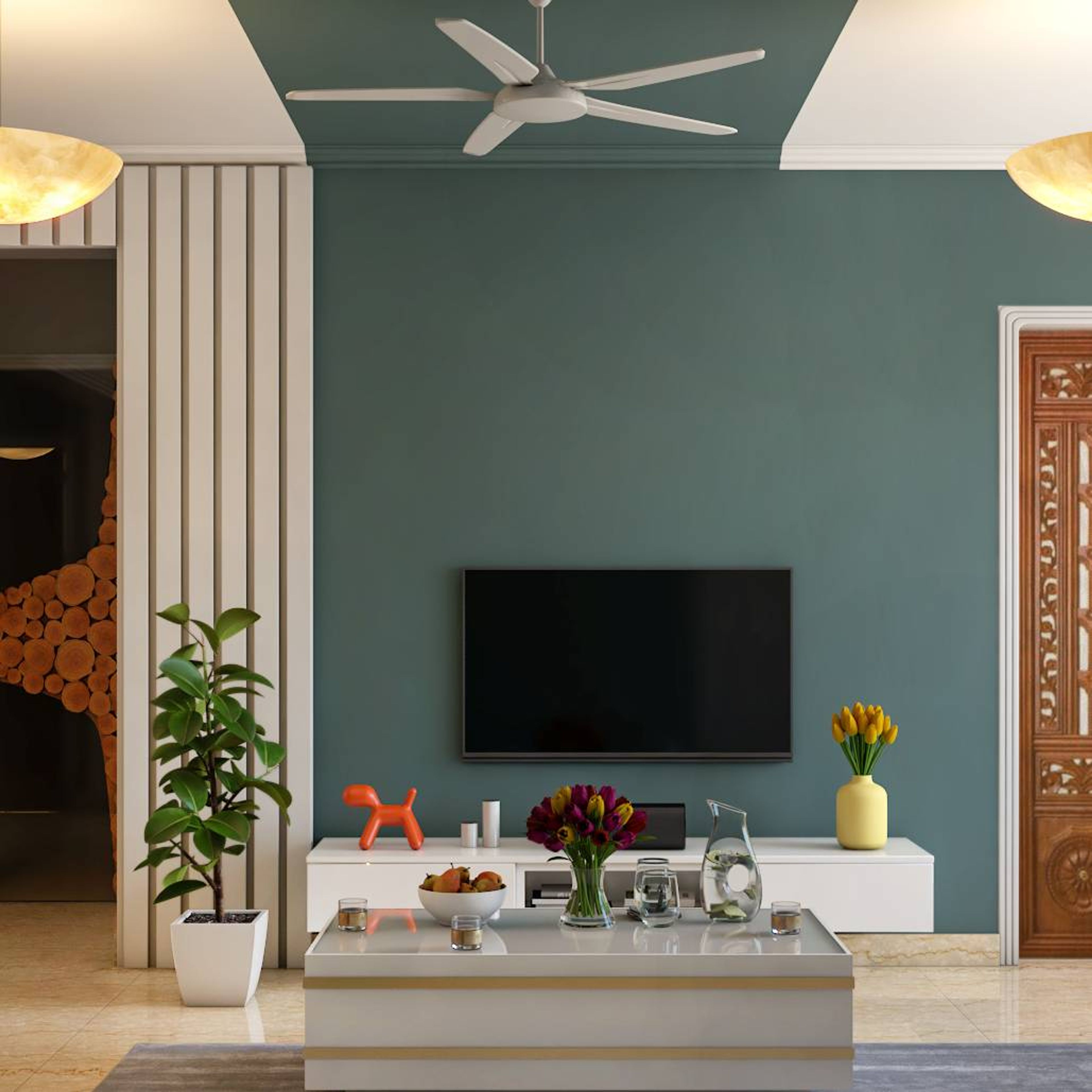 Modern TV Unit Design - Livspace