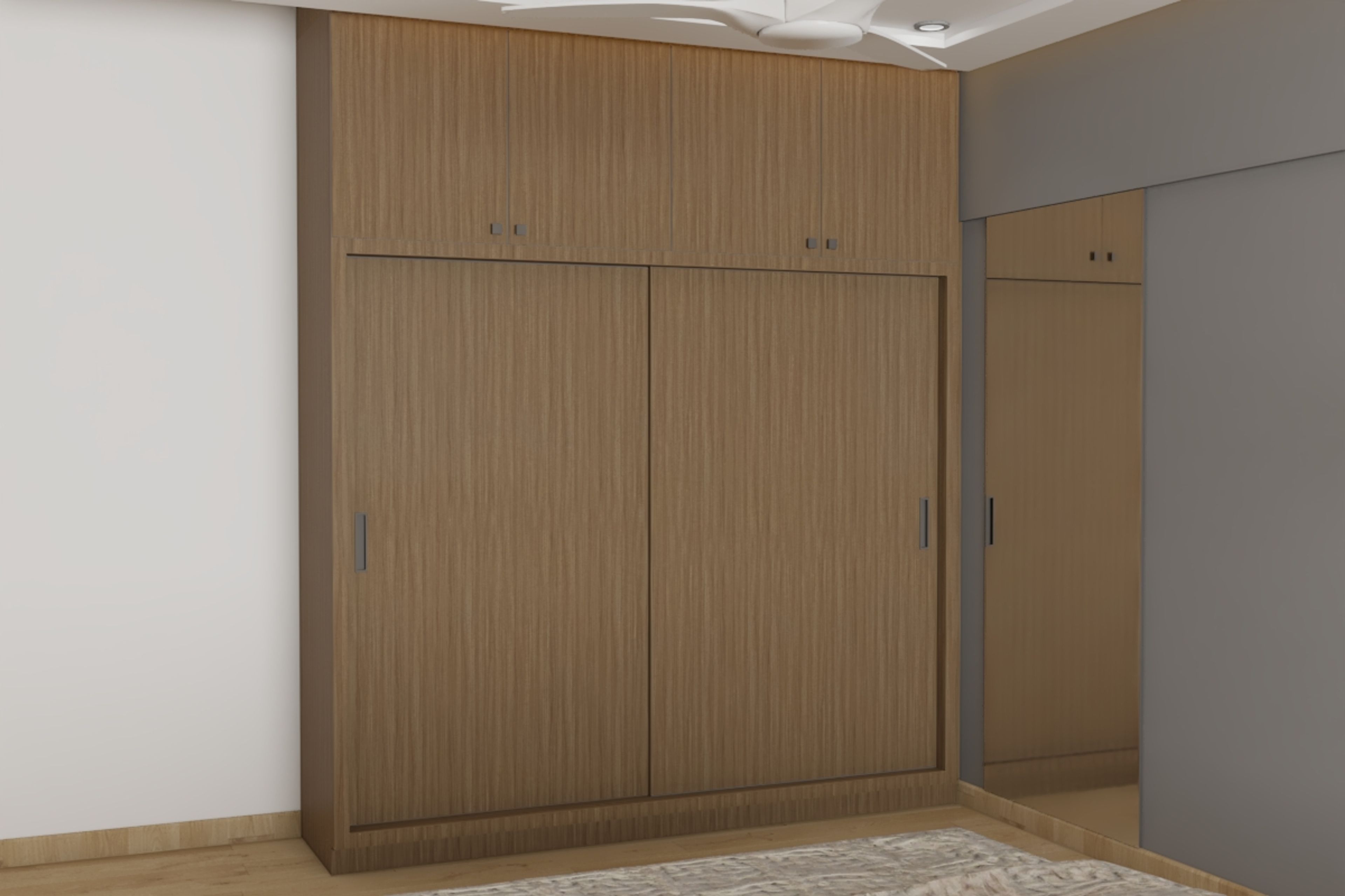 Modern 2-Door Sliding Wardrobe Design