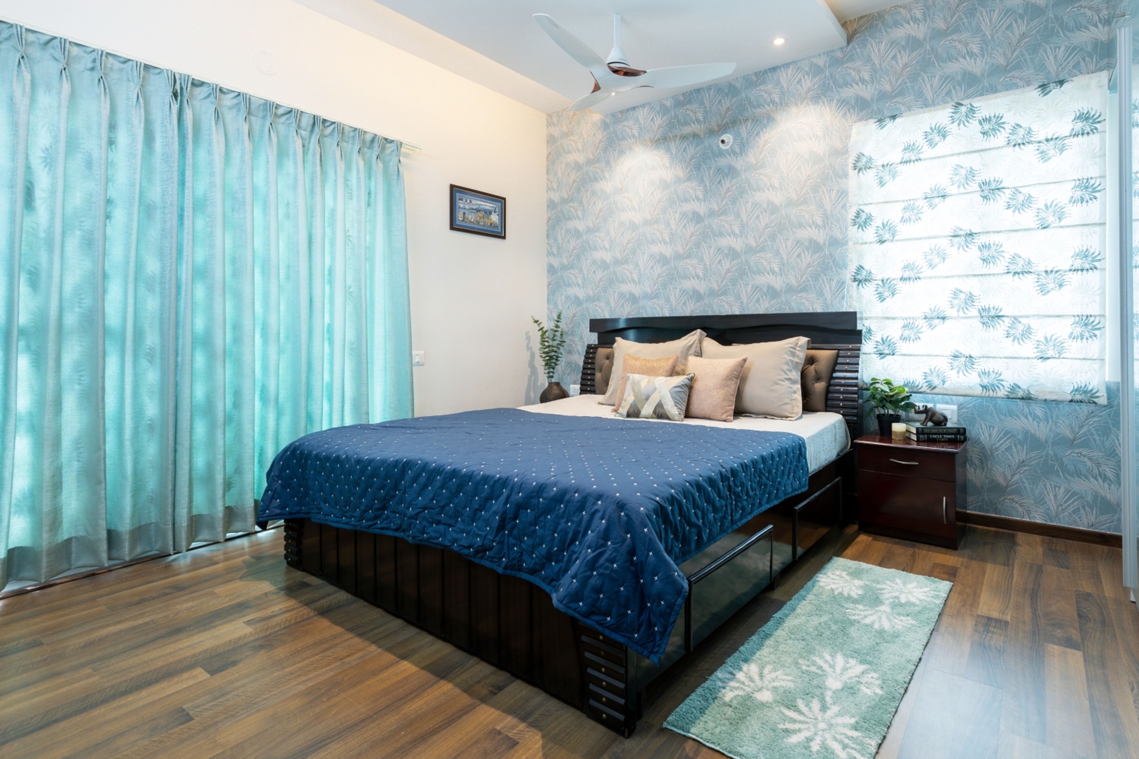 Dark Brown Rectangle Modern Flooring Design