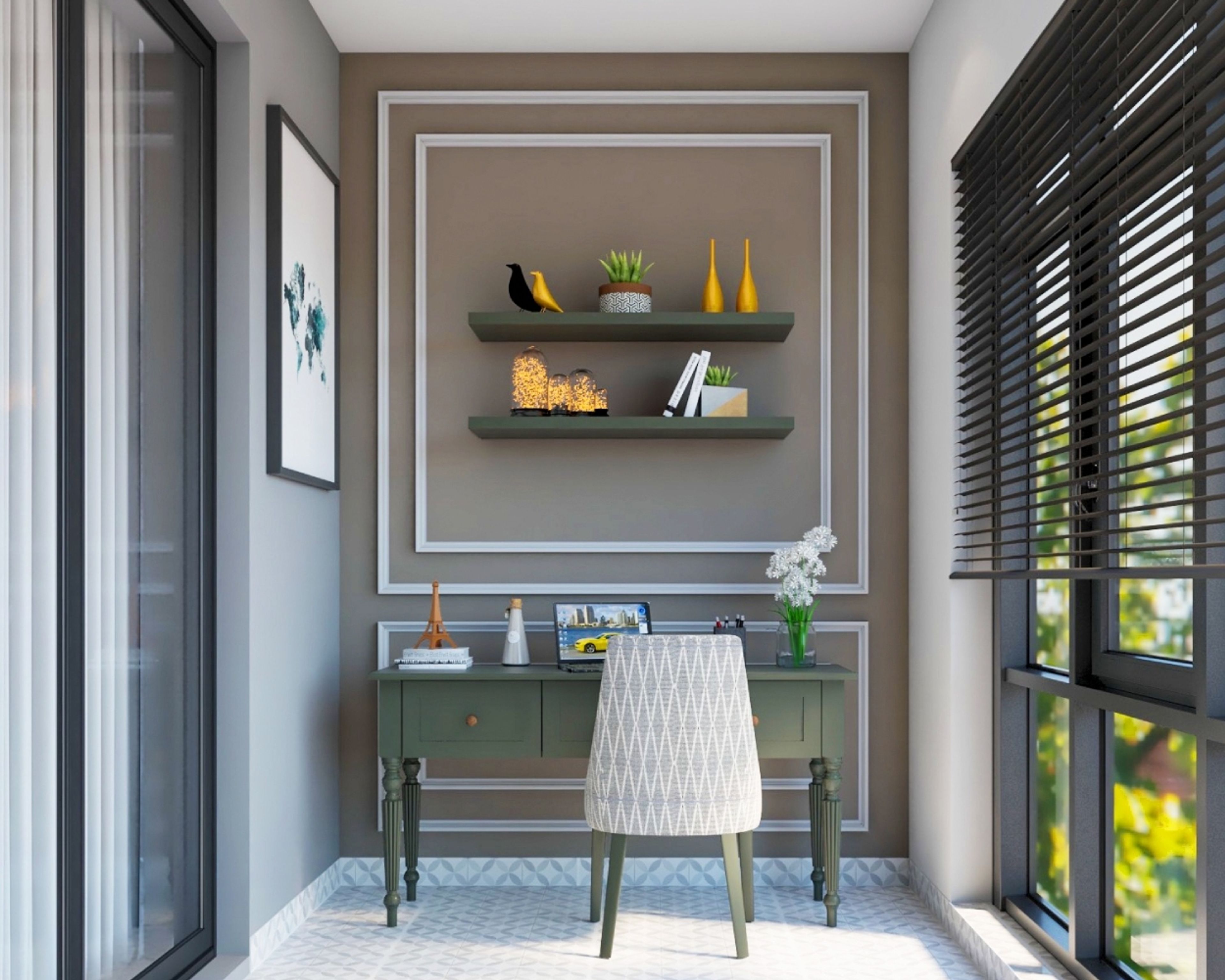 Brown Wall Paint Design For Bedrooms And Living Rooms  - Livspace