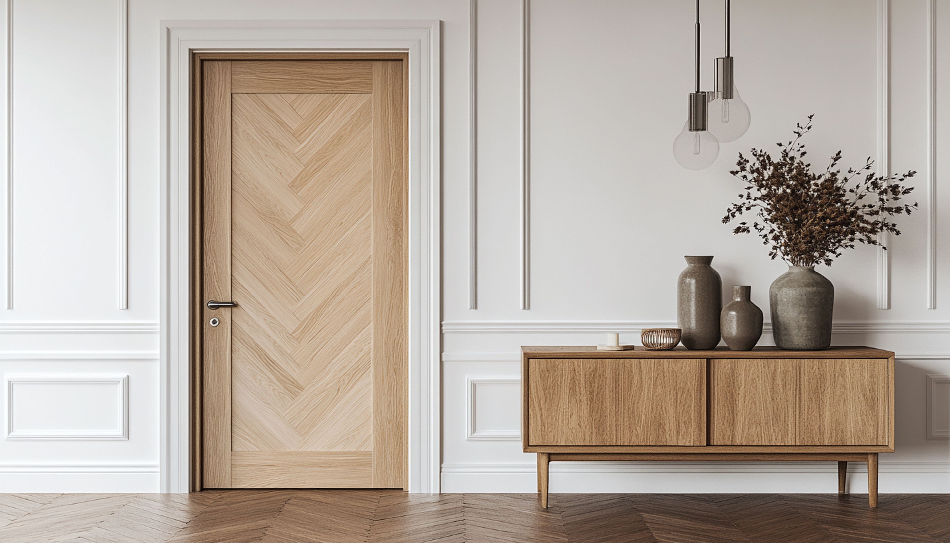 Classic Swing Single Door Design in Matte Finish