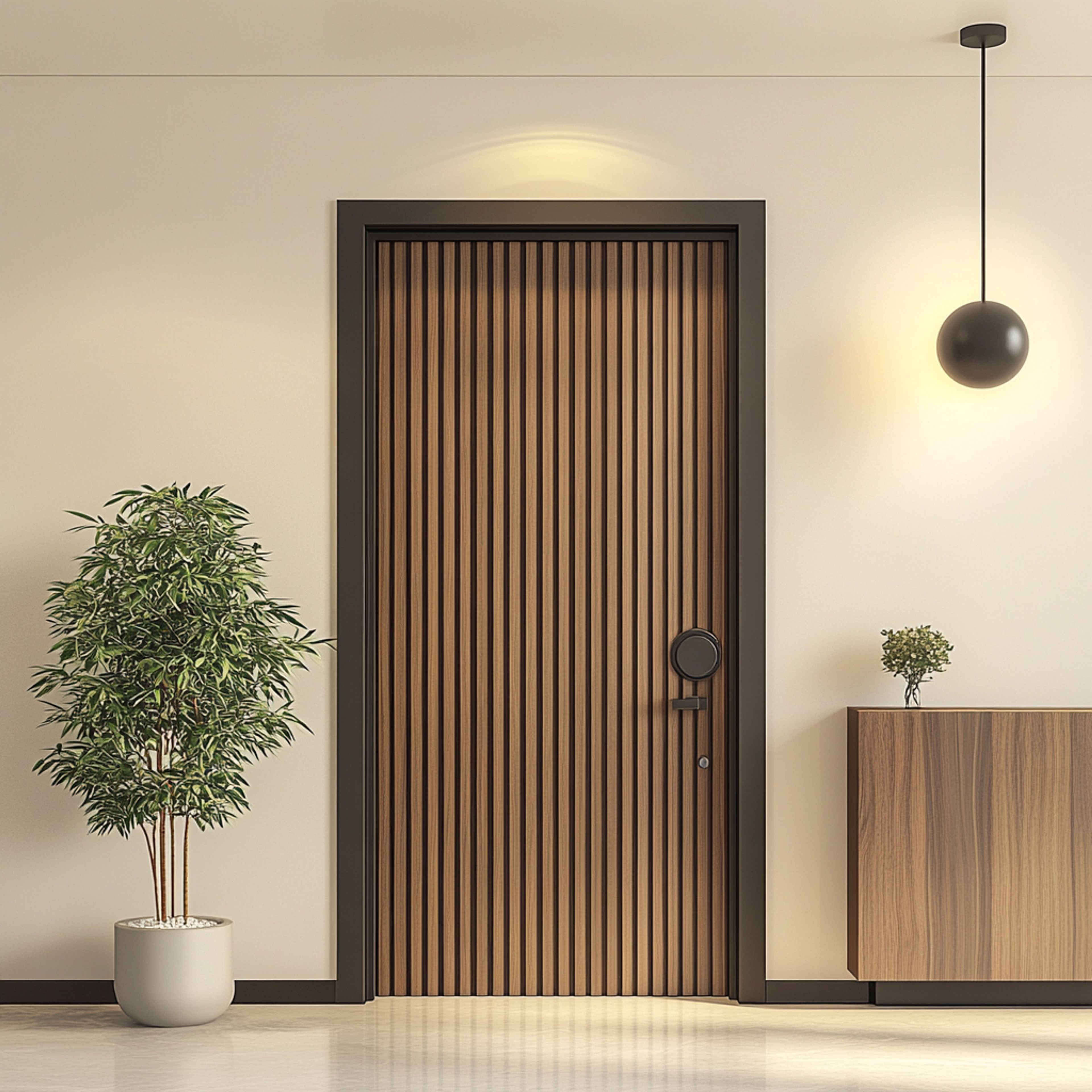 Modern Swing Single Door Design with Matte Finish