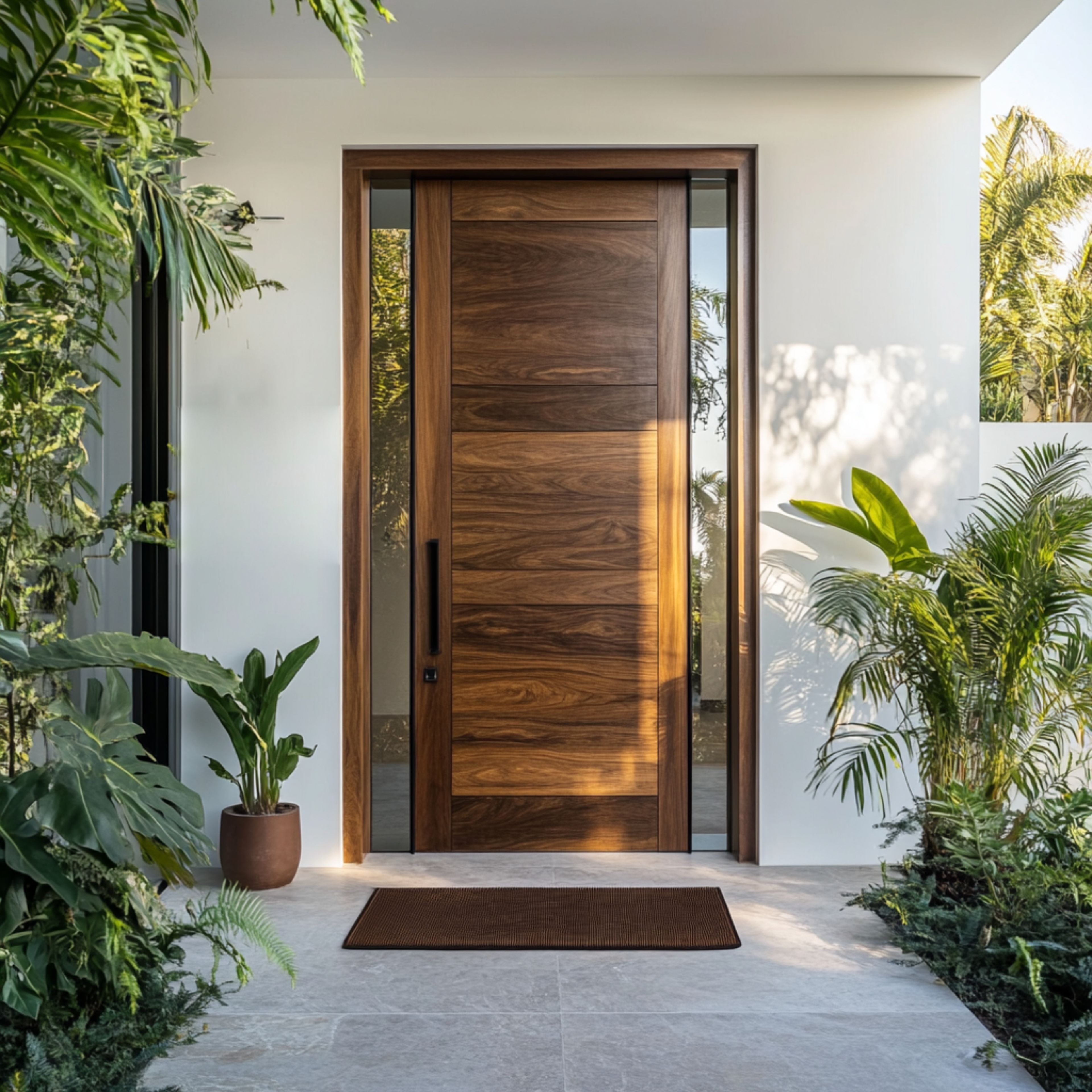 Swing Single Door Modern Design with Matte Finish