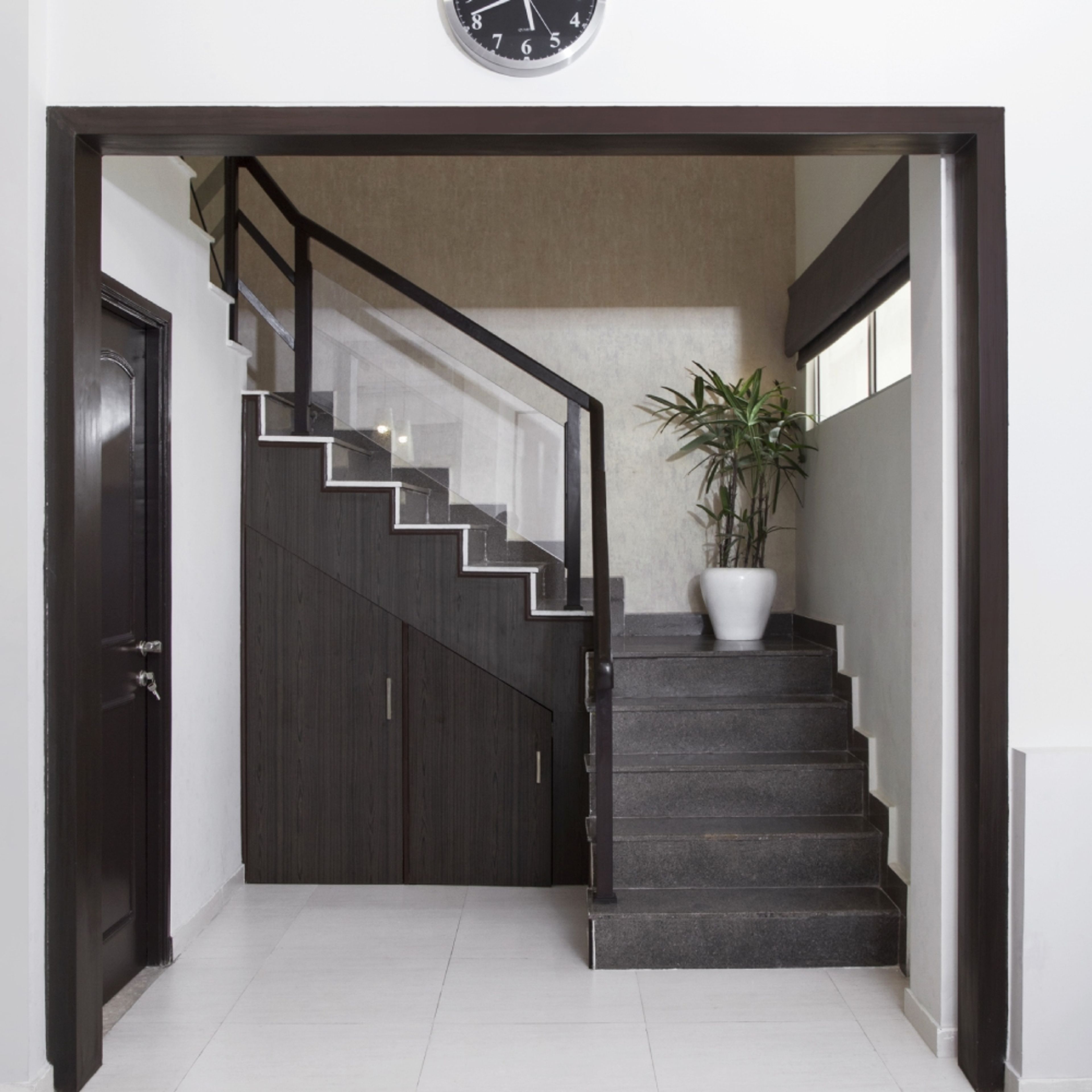 Under-Stair Space Saving Design Cabinet Storage Solution