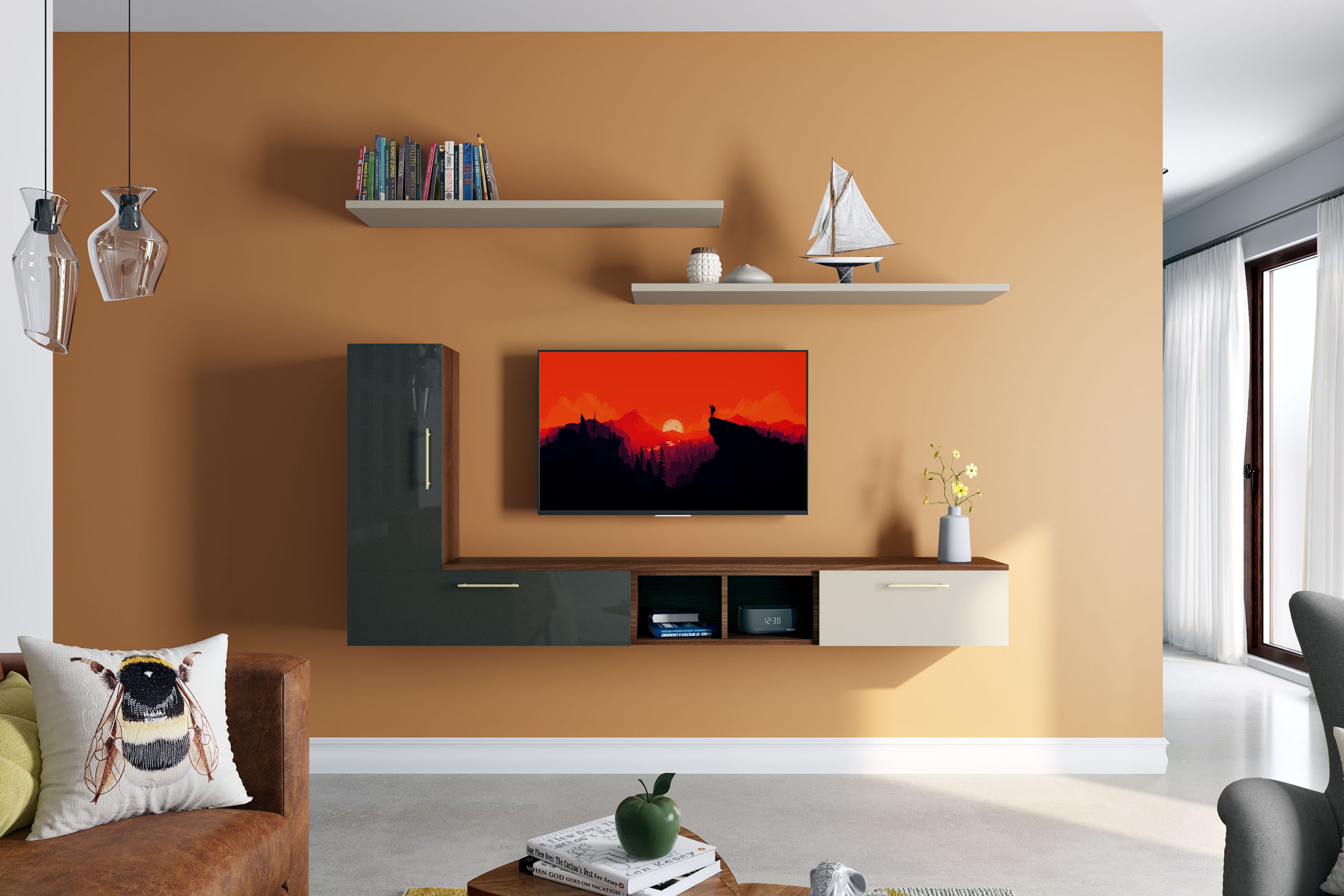 Brown Wall Paint Design