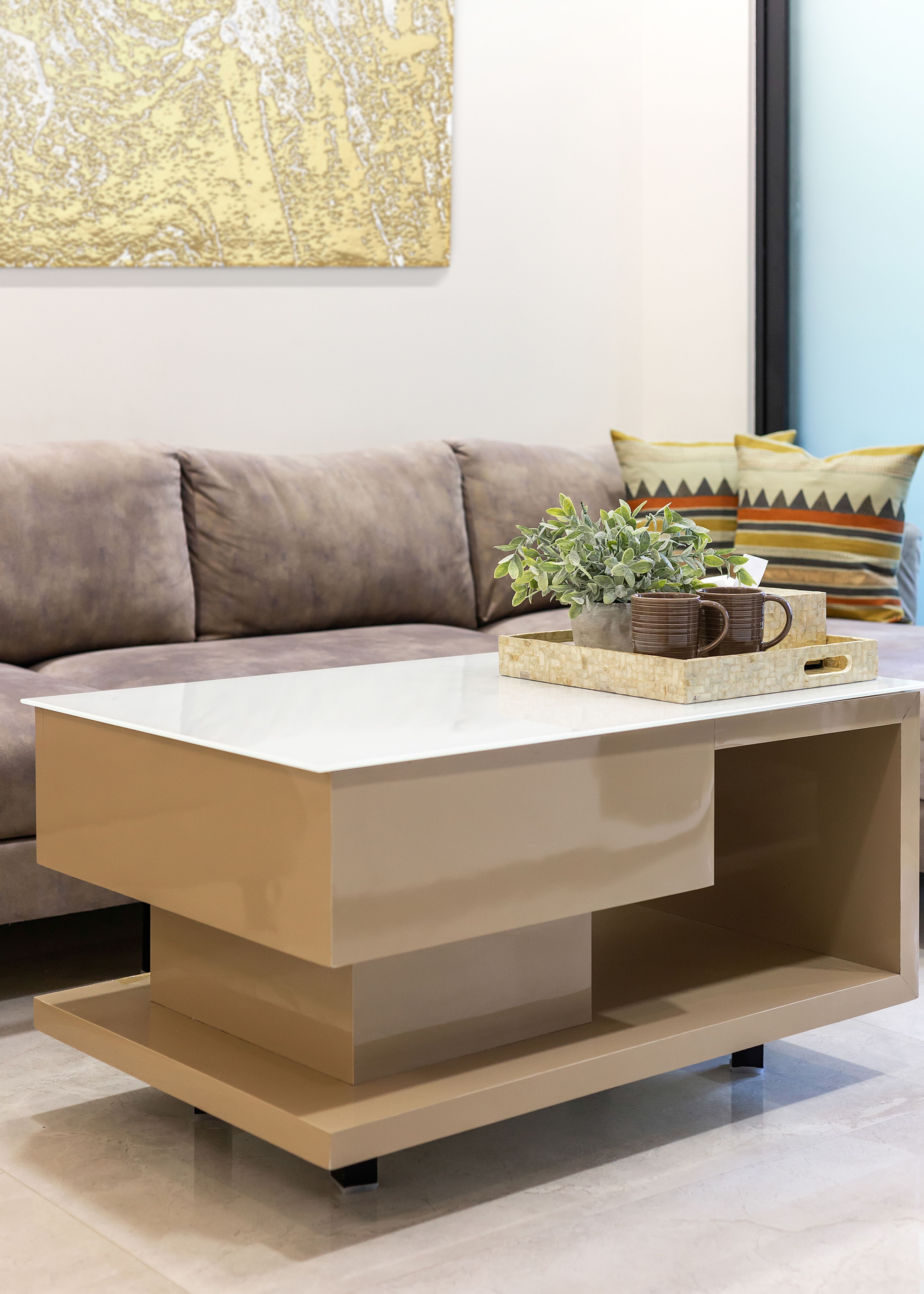 Modern Living Room - Livspace