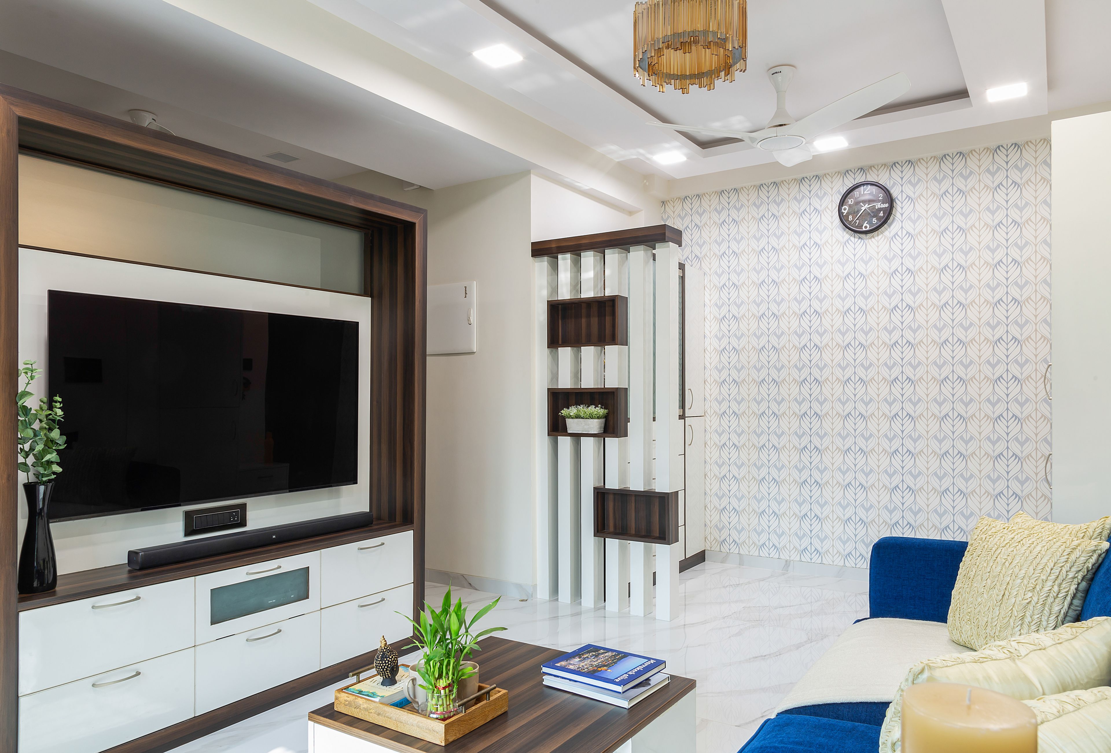 Modern Styled Compact Sized Living Room