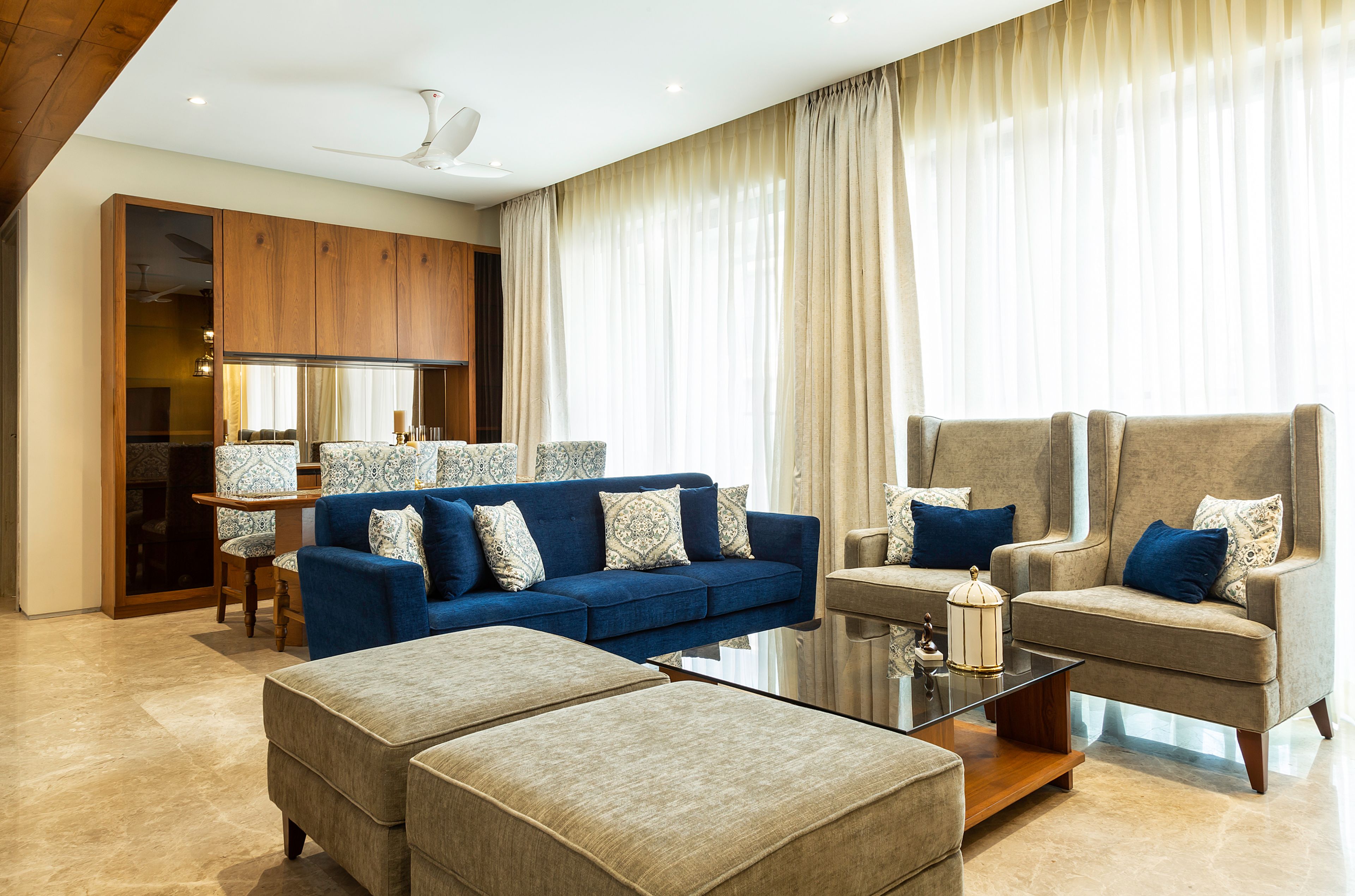 Compact Living Room -Livspace