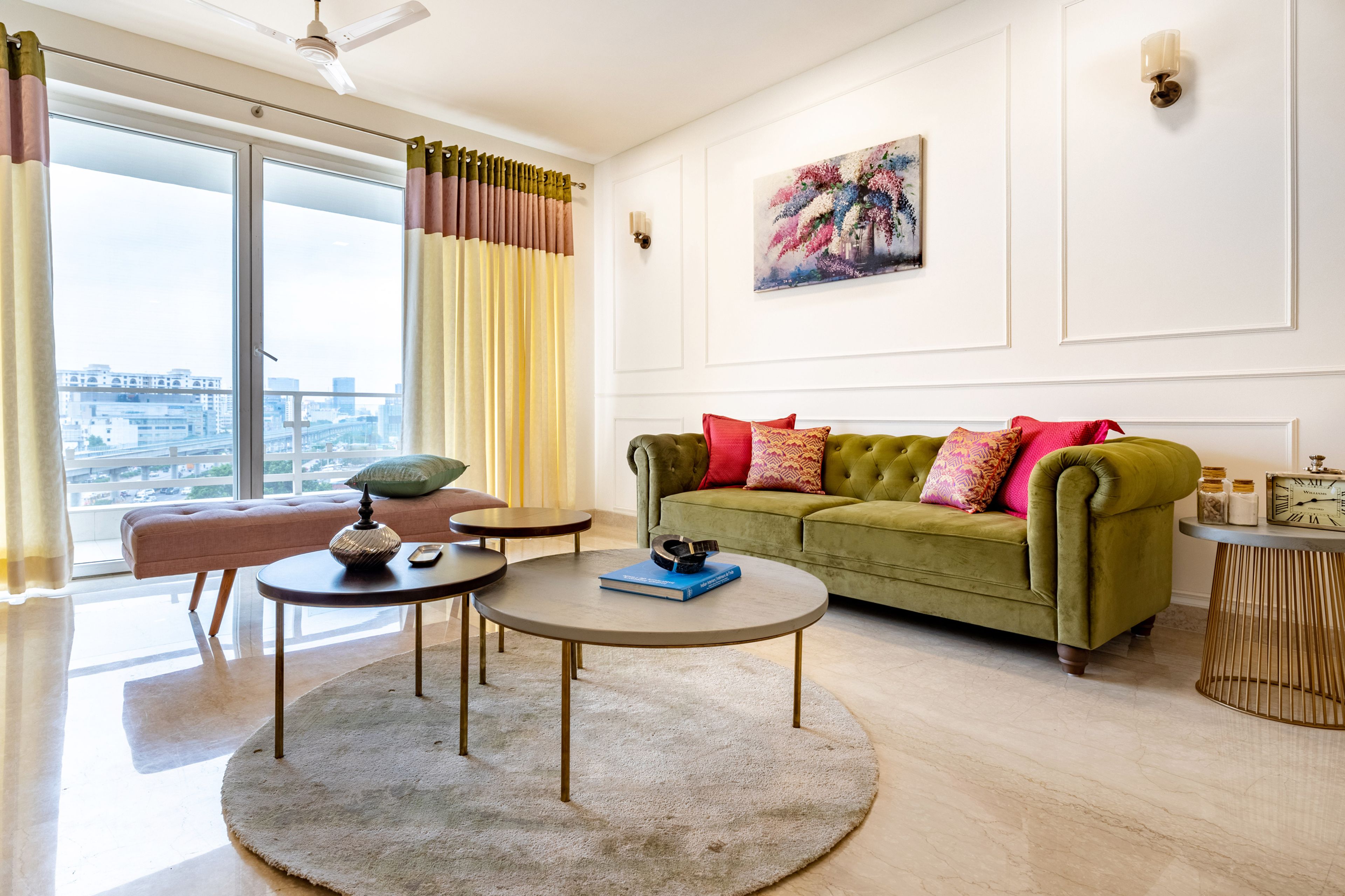 Minimal Glam Spacious Living Room