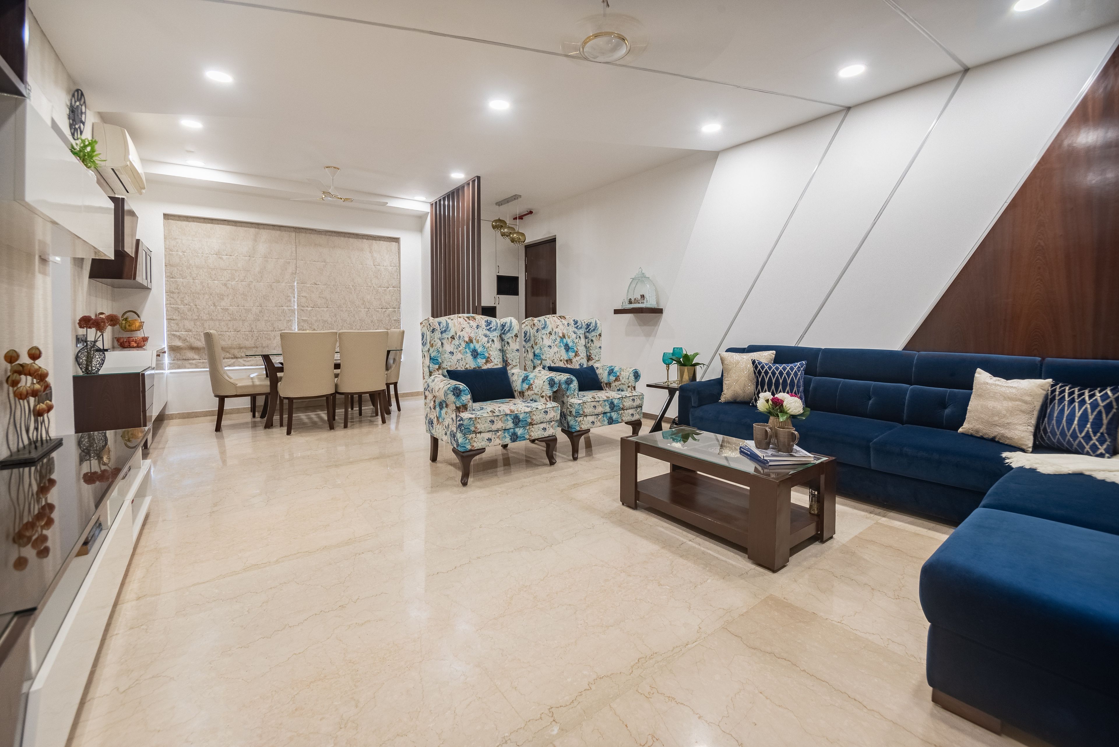 Spacious Living Room - Livspace