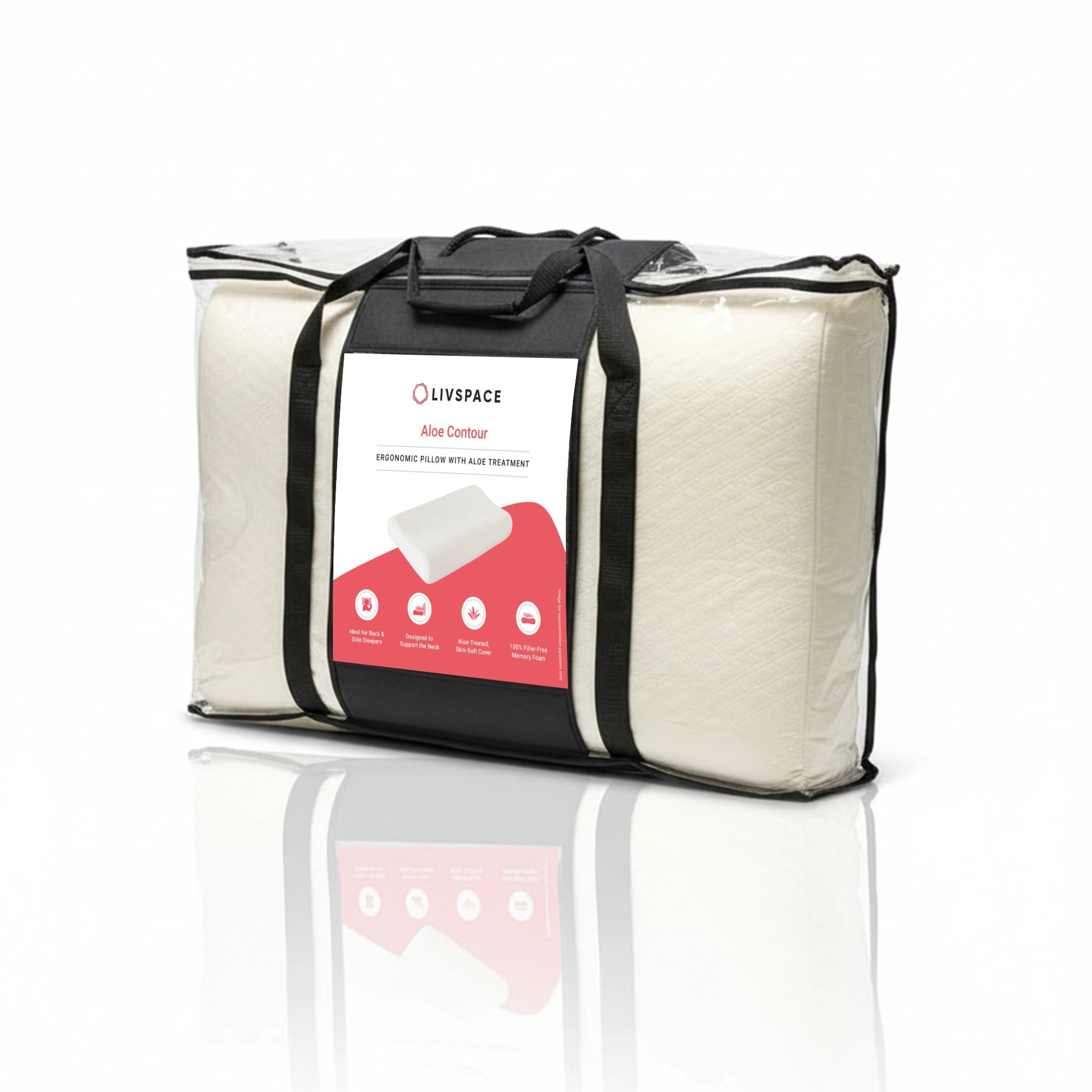 Aloe Contour | Ergonomic Memory Foam Pillow with Aloe Treatment