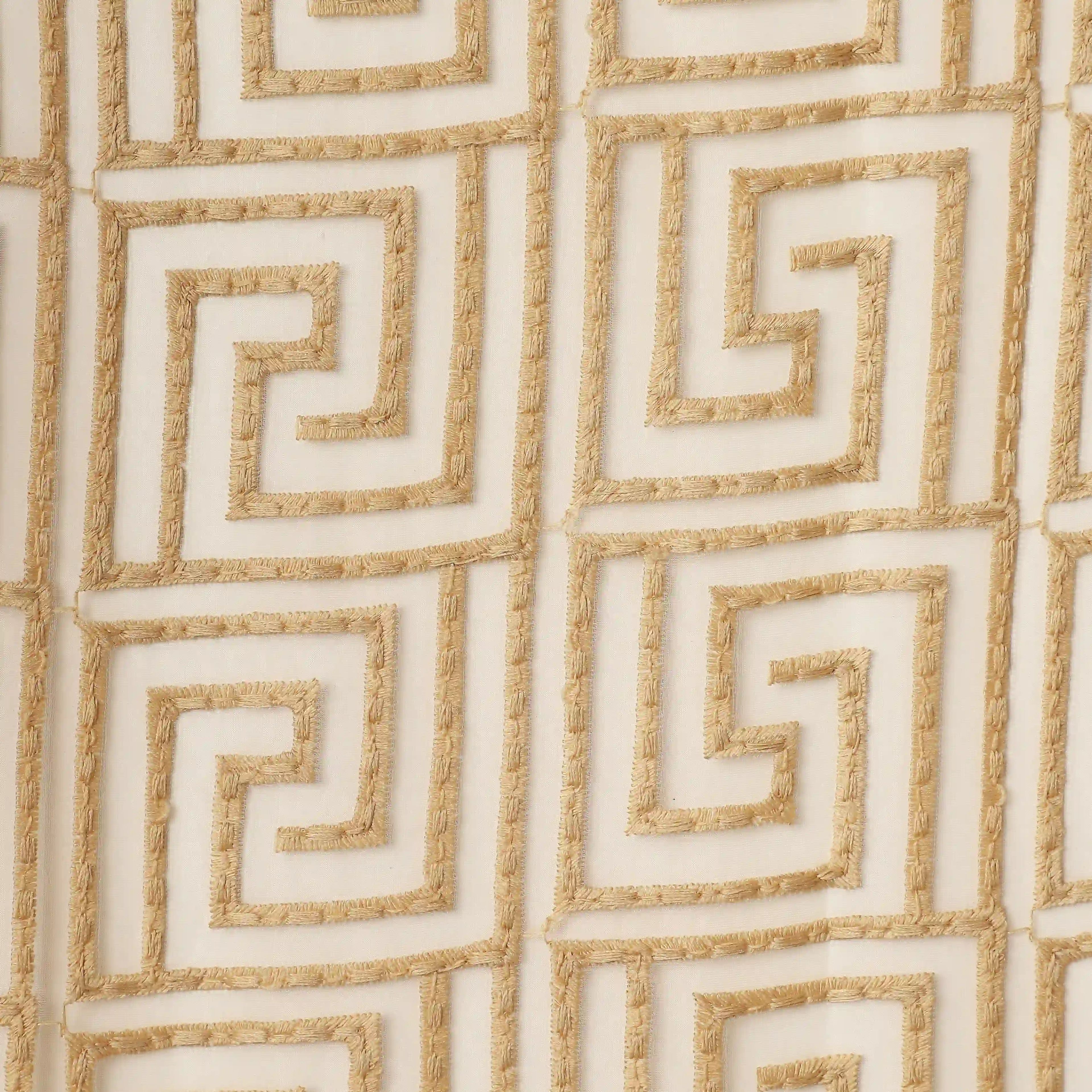 Velina Set of 2 Embroidered Sheer Readymade Curtains | Modern Maze