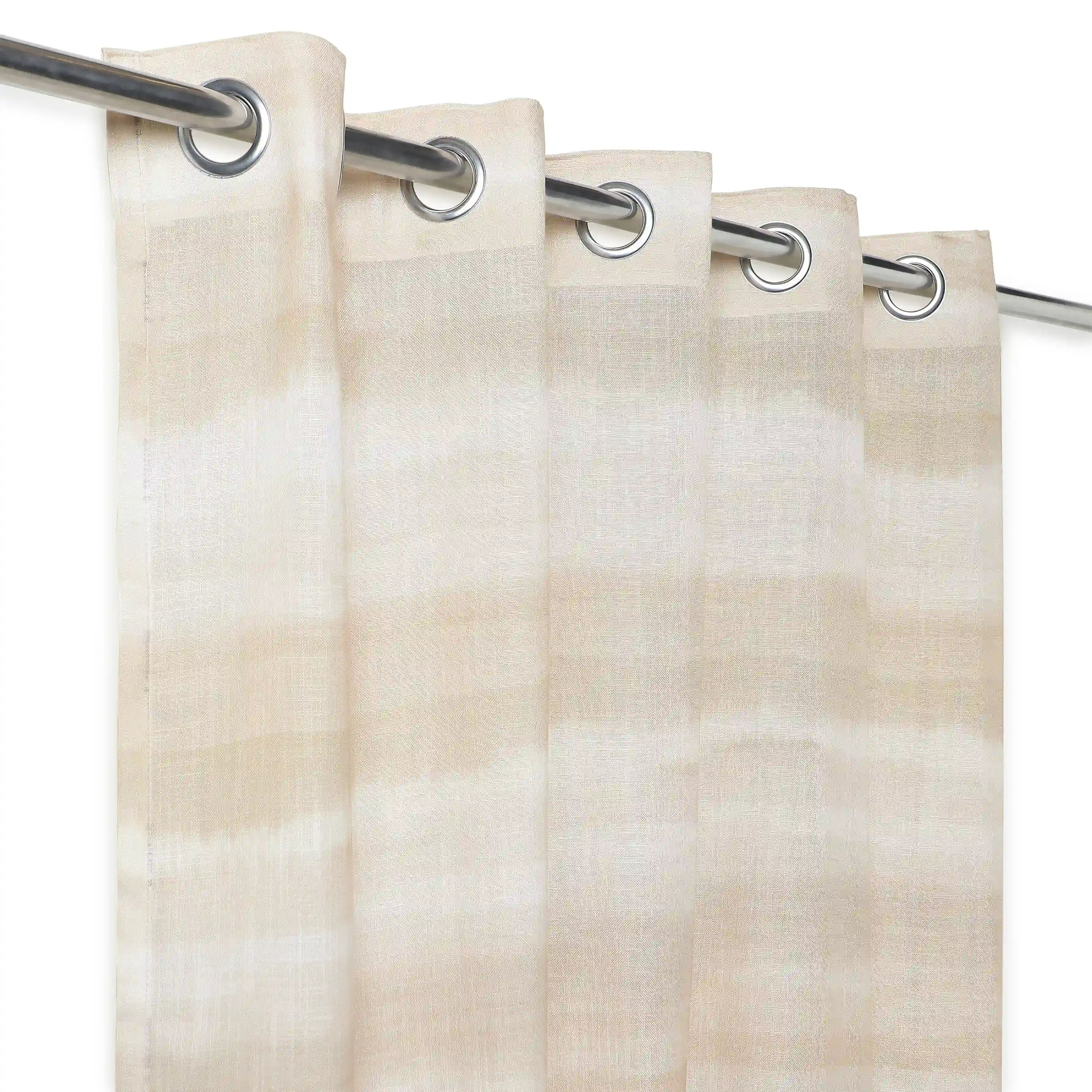 Meriga Set of 2 Sheer Readymade Curtains | Ethereal Waves