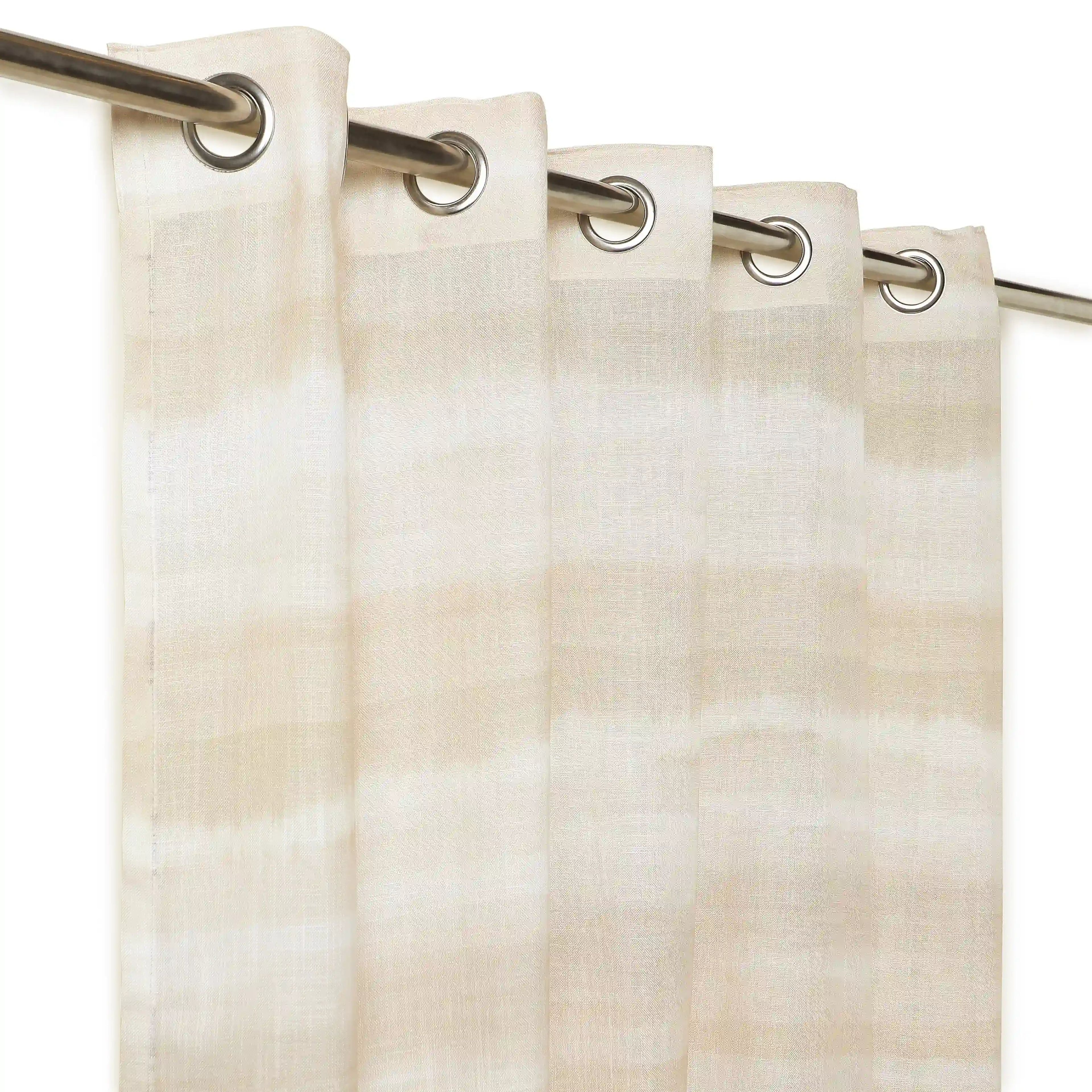 Meriga Set of 2 Sheer Readymade Curtains | Ethereal Waves