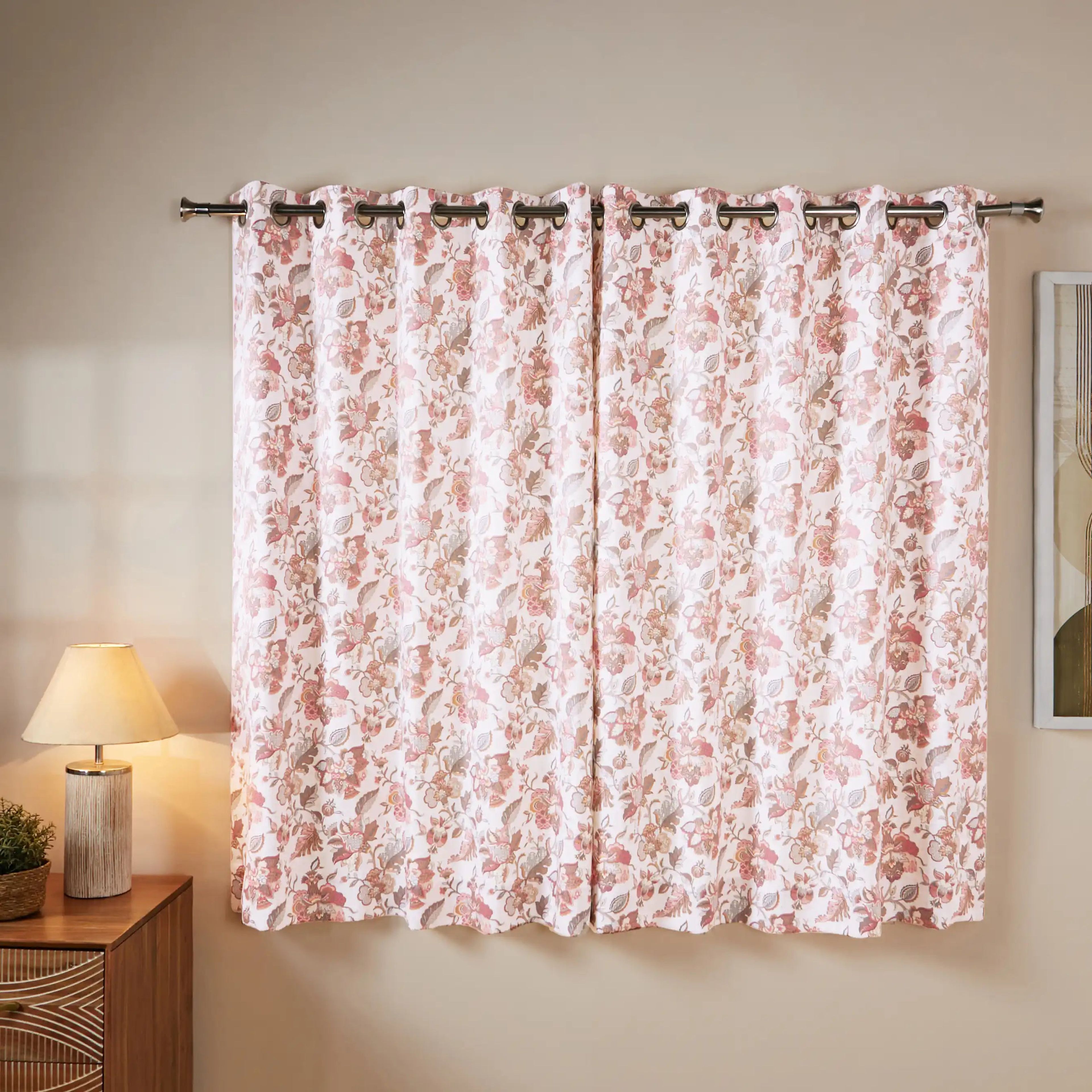 Bloomshire Classic Set of 2 Printed Readymade Curtains | Classic Chintz