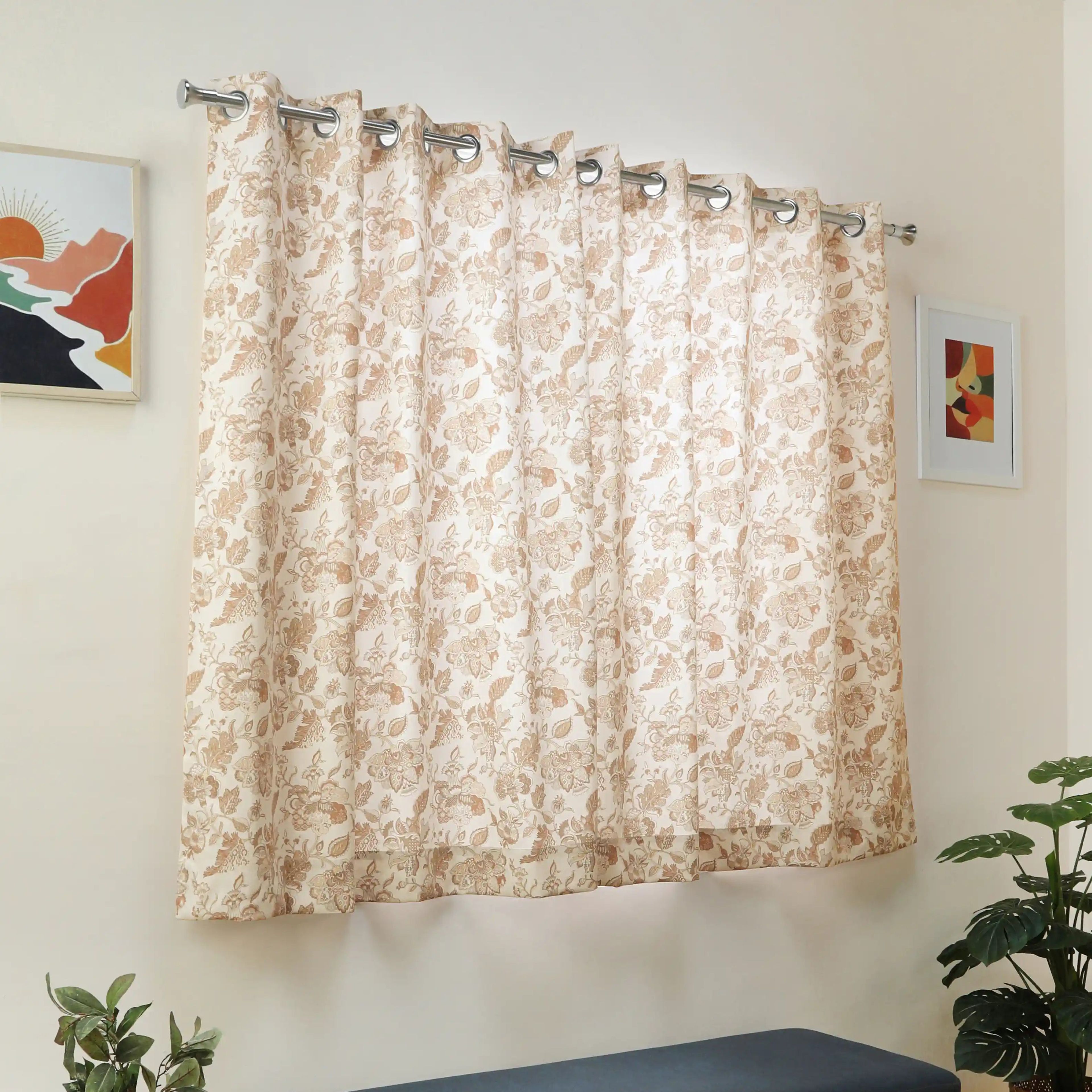 Bloomshire Classic Set of 2 Printed Readymade Curtains | Classic Chintz