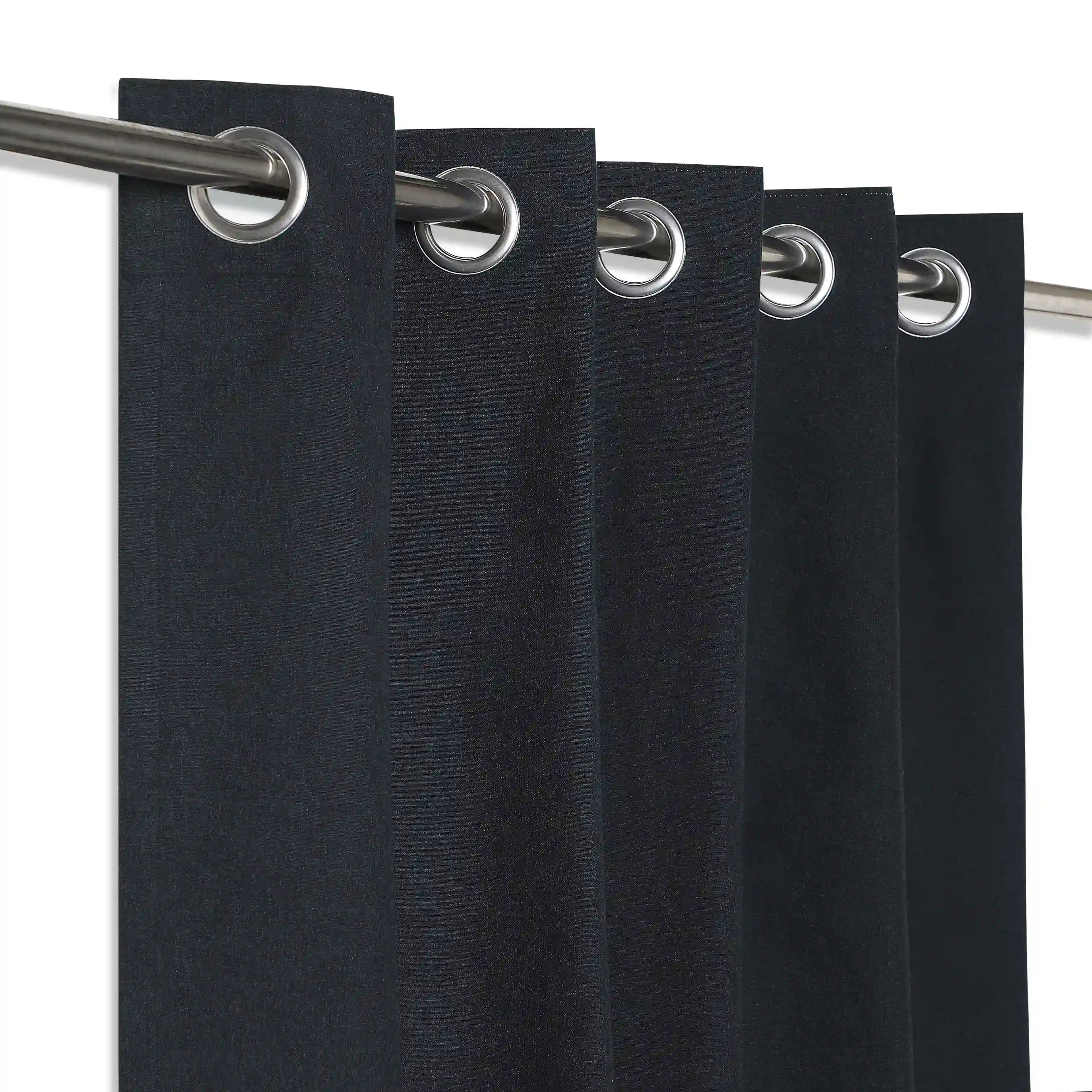 Pelushe Set of 2 100% Cotton Solid Readymade Curtains | Everyday Hues