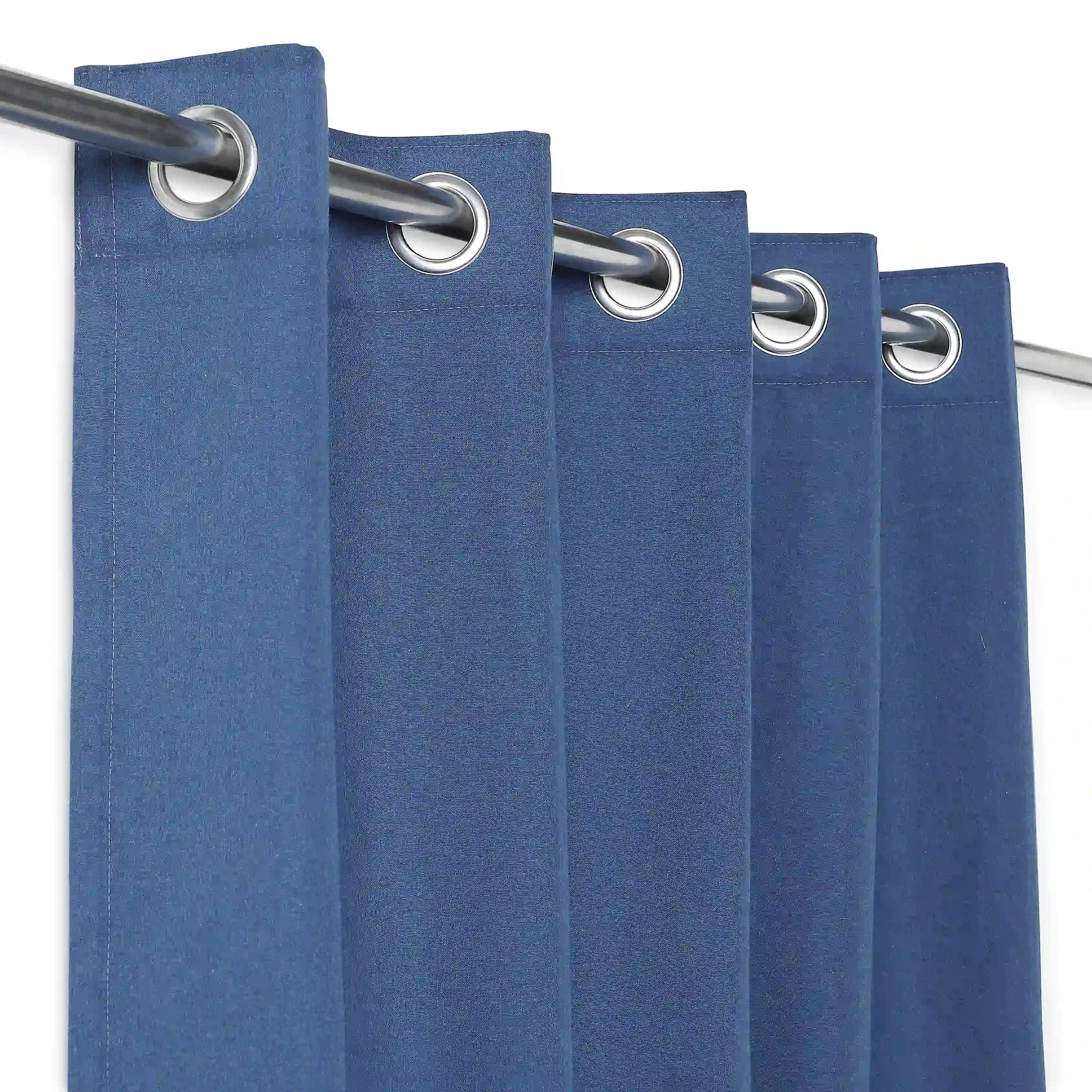 Pelushe Set of 2 100% Cotton Solid Readymade Curtains | Everyday Hues