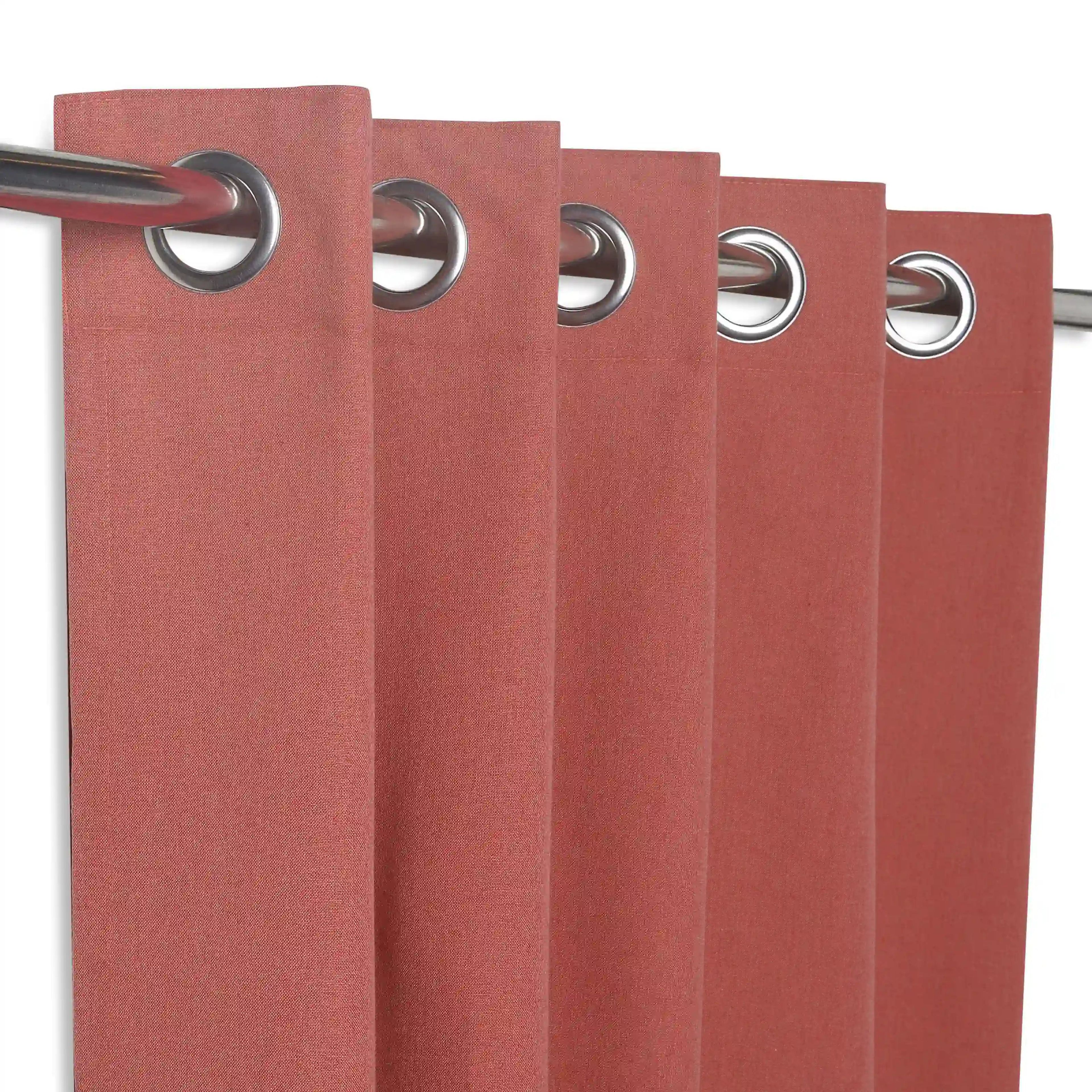 Pelushe Set of 2 100% Cotton Solid Readymade Curtains | Everyday Hues