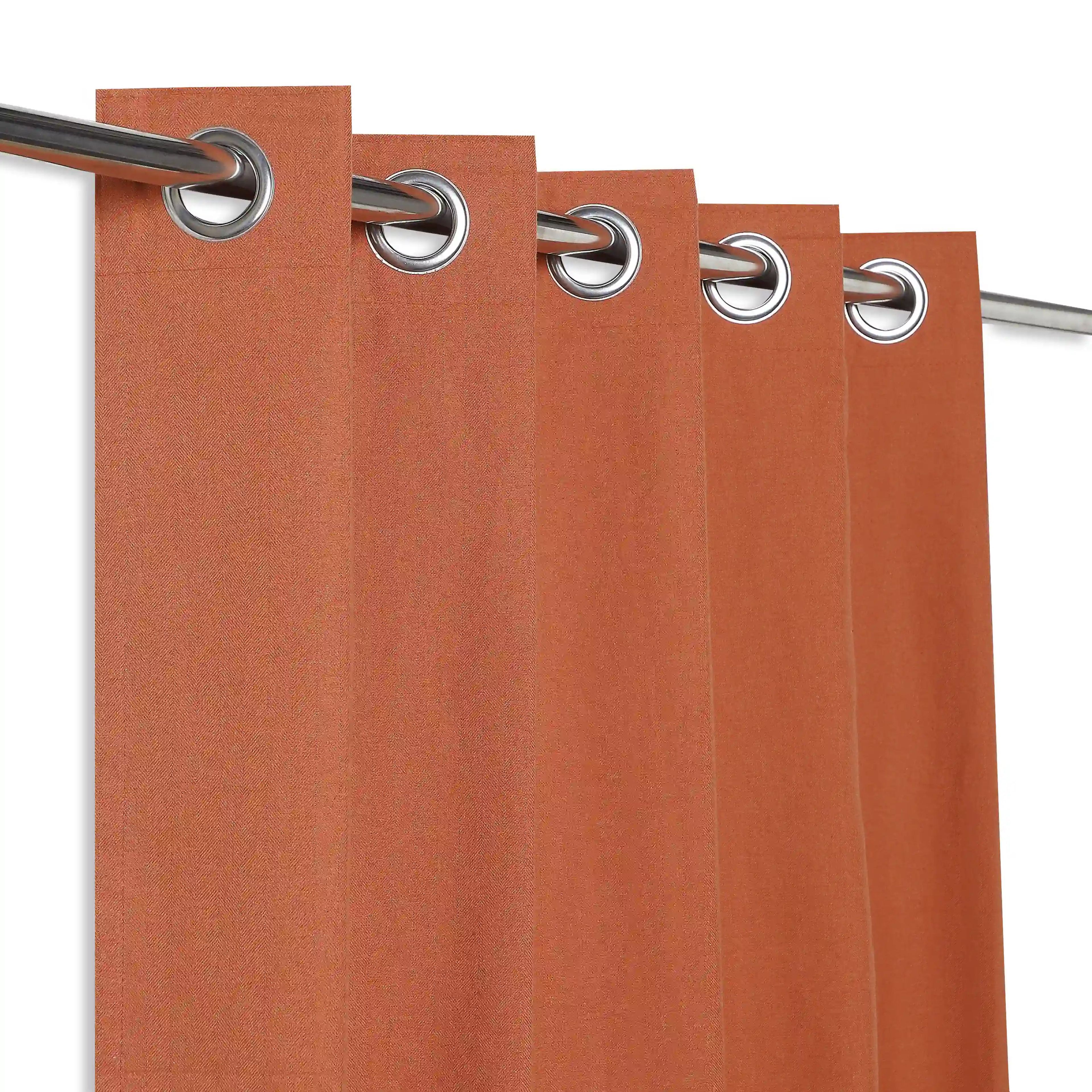Pelushe Set of 2 100% Cotton Solid Readymade Curtains | Everyday Hues
