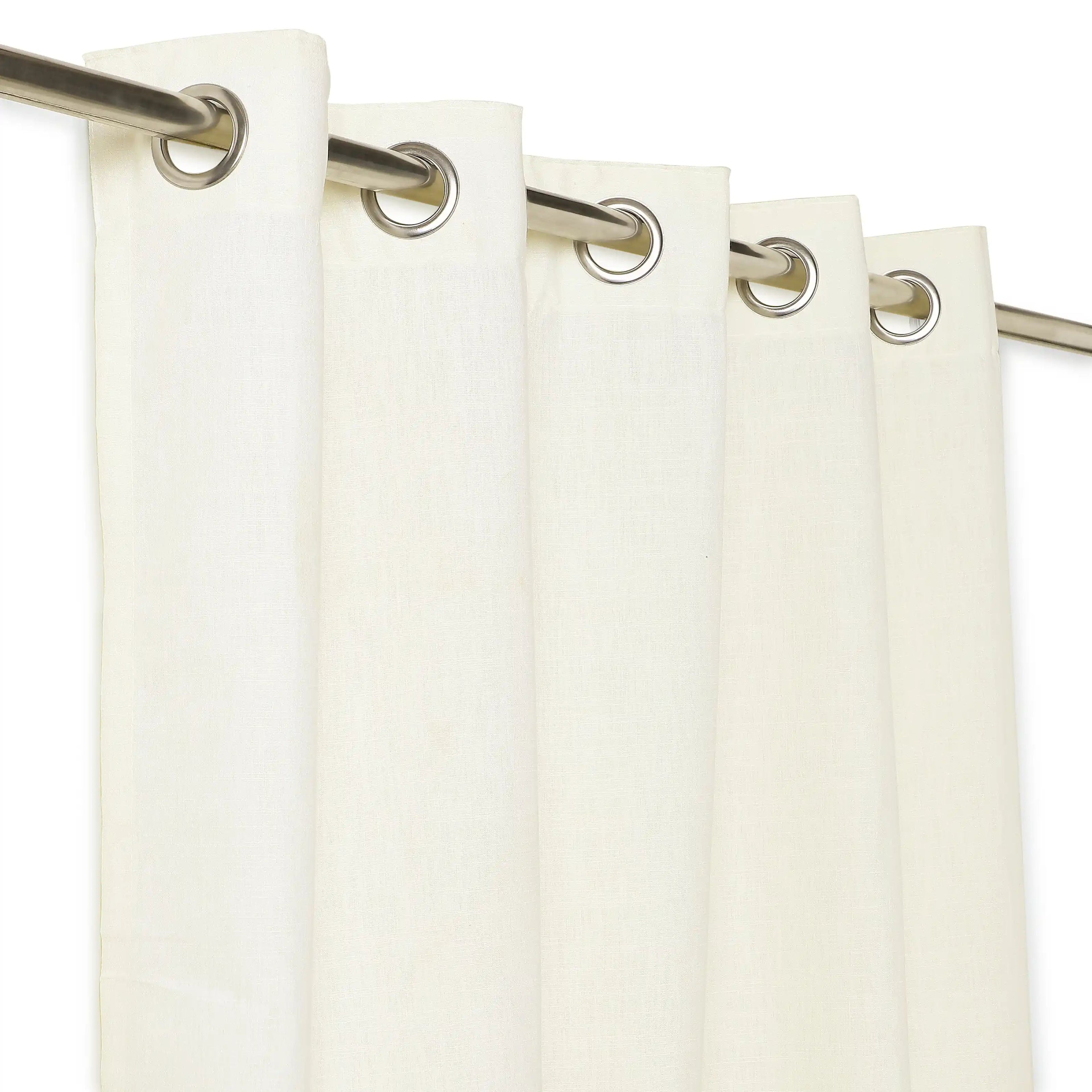 Paleto Set of 2 Solid Readymade Curtains | Earthen Hues