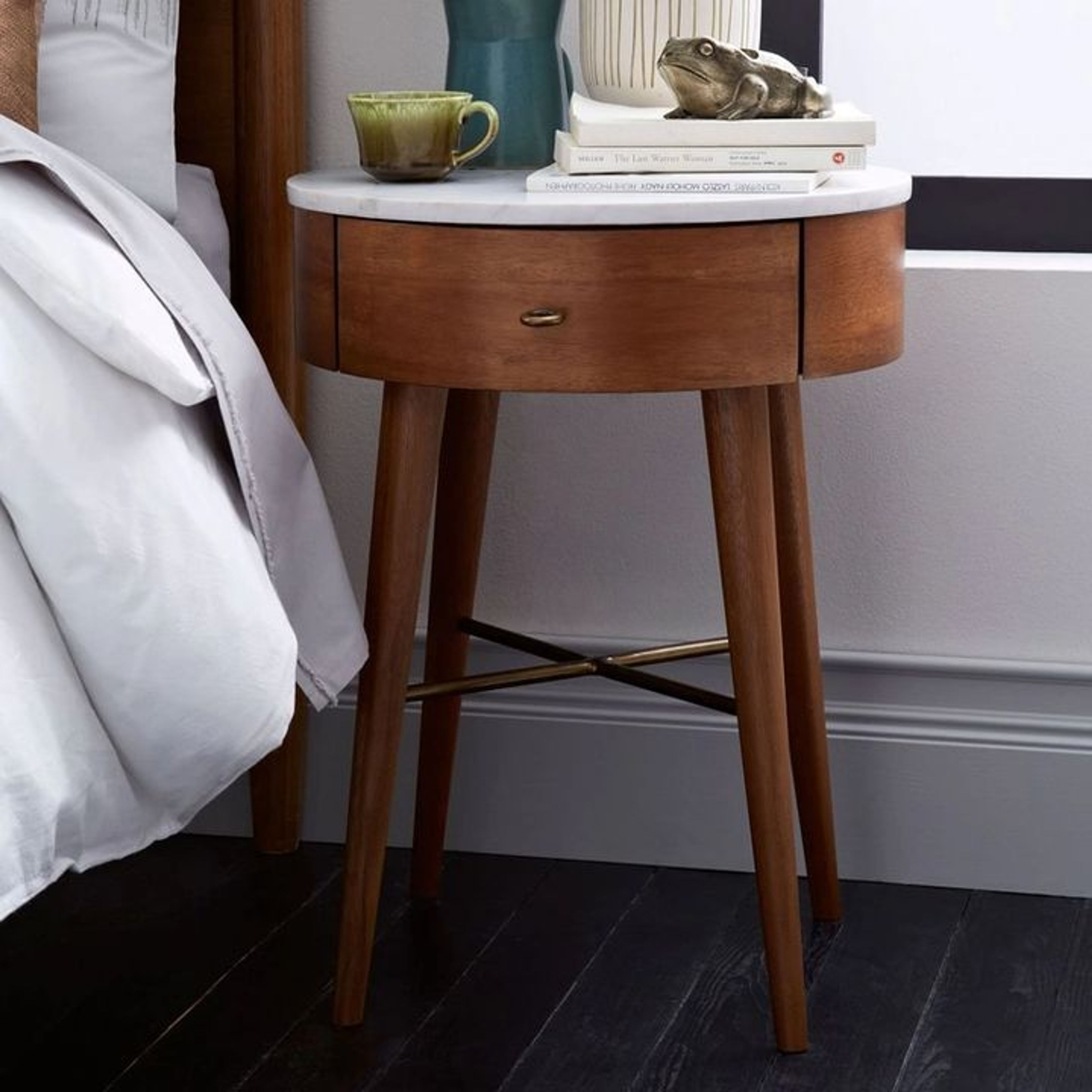 Woodland Marbel Bedside Table
