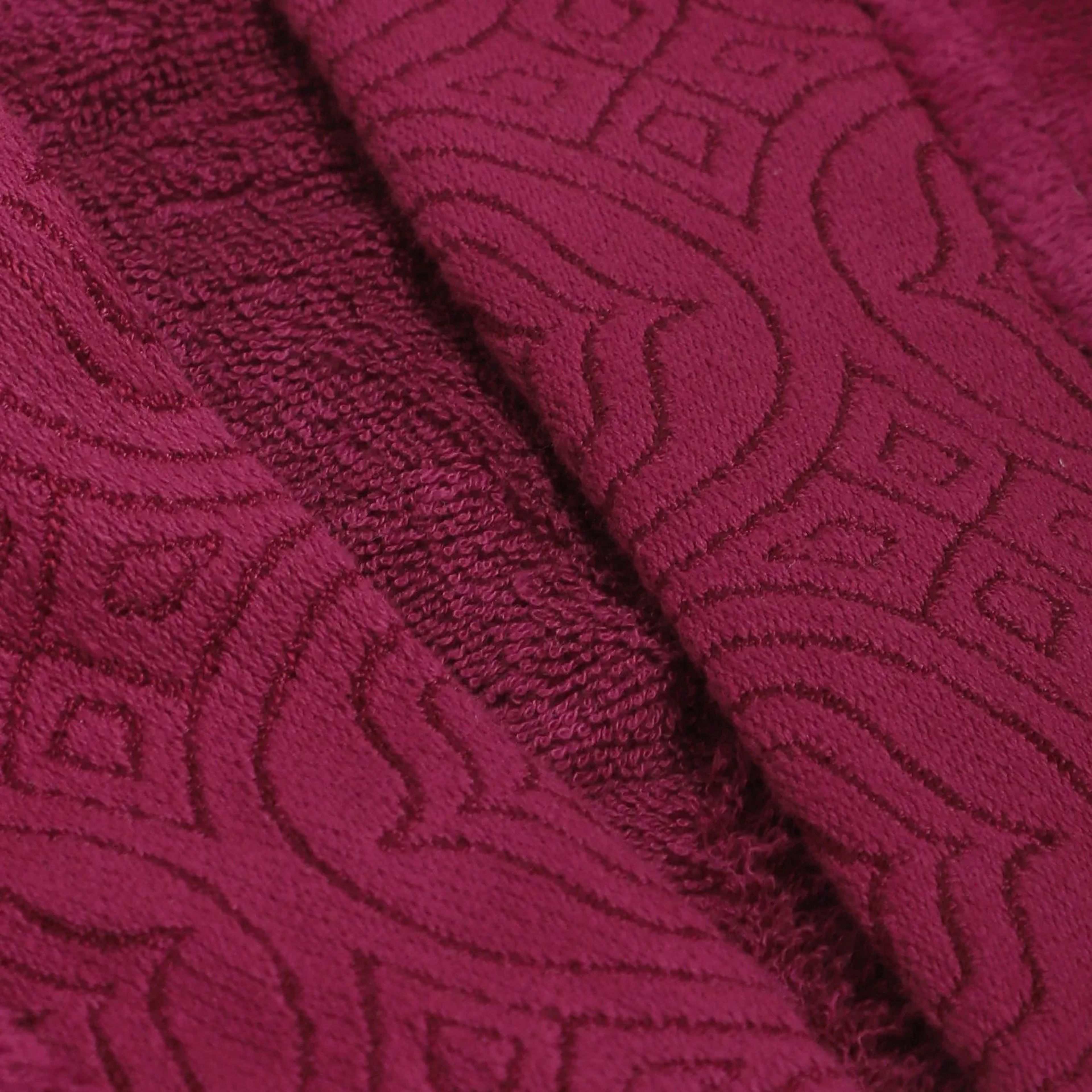 De Jacquard | Super Absorbent & Luxurious Bathrobe | With Decorative Jacquard Collar & Cuff